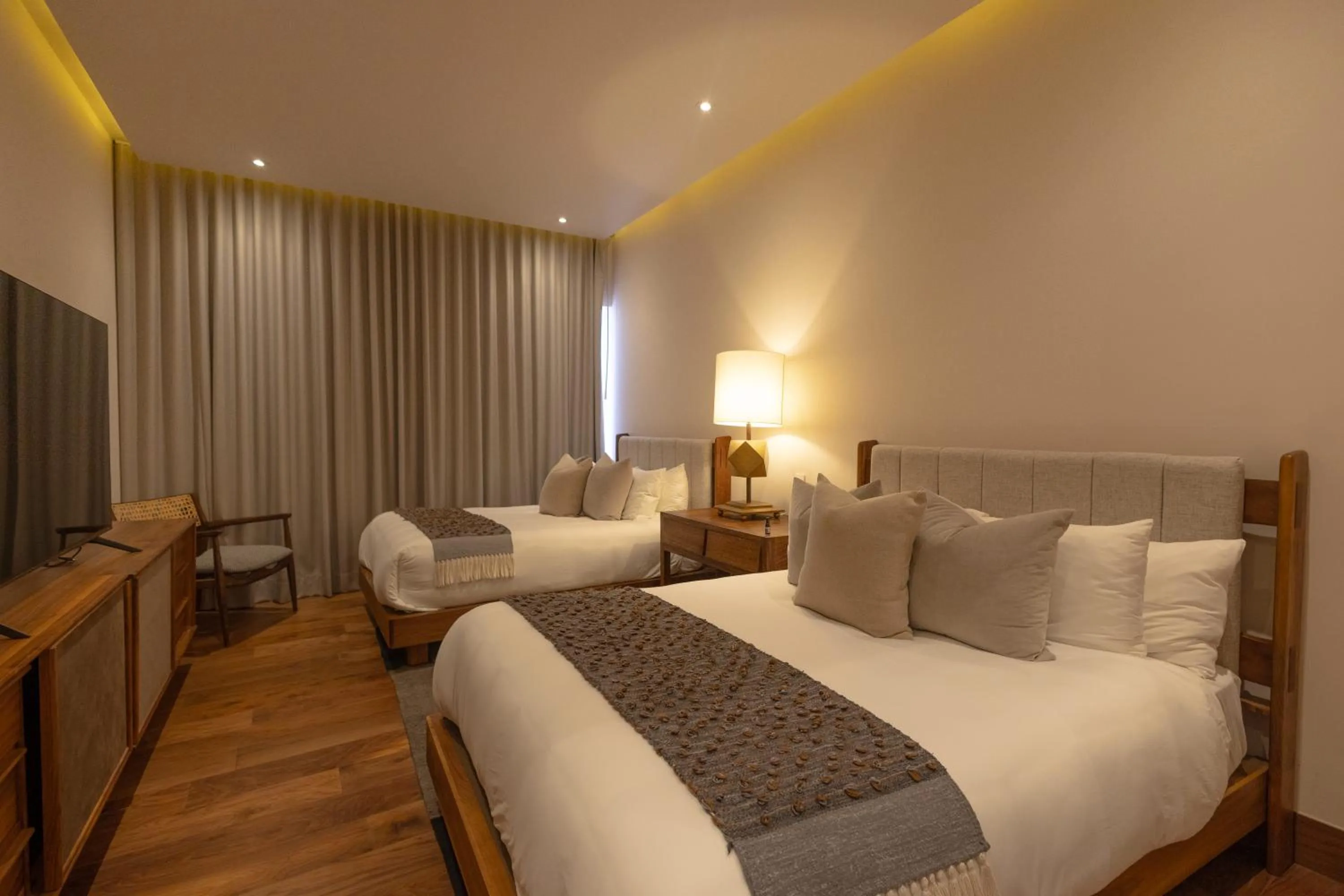 Bed in Casa Raíces Hotel Luxury & Viñedo