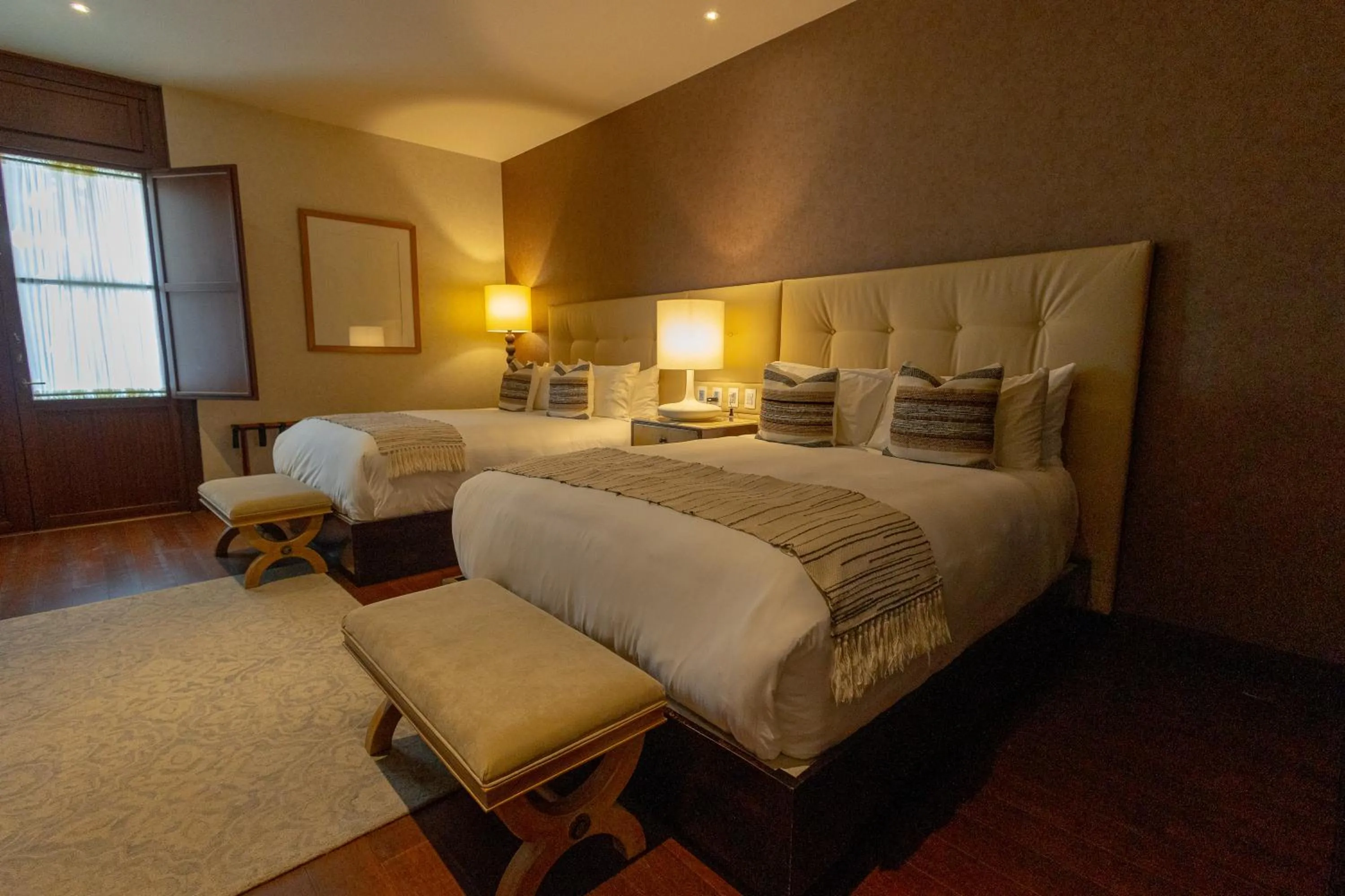 Bed in Casa Raíces Hotel Luxury & Viñedo