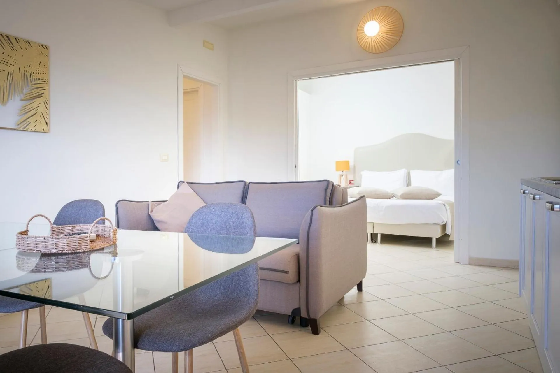 Living room, Bed in Villa Giada Resort