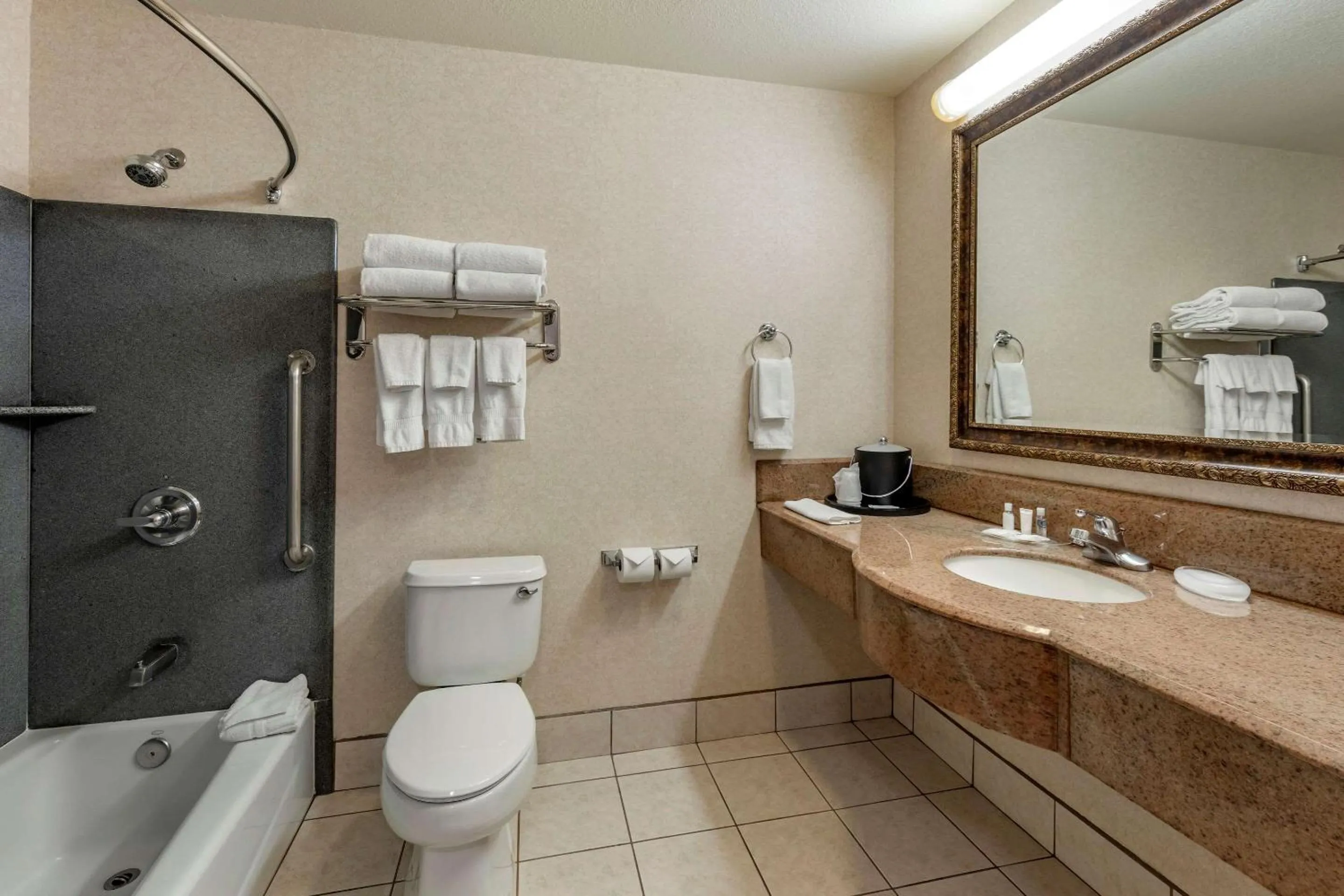 Bathroom in Citrus Suites Redlands Loma Linda Hotel