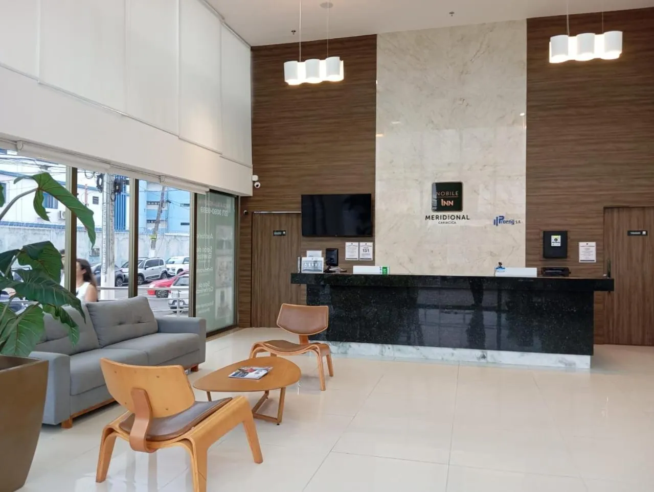 Lobby or reception in Nobile Inn Meridional Cariacica
