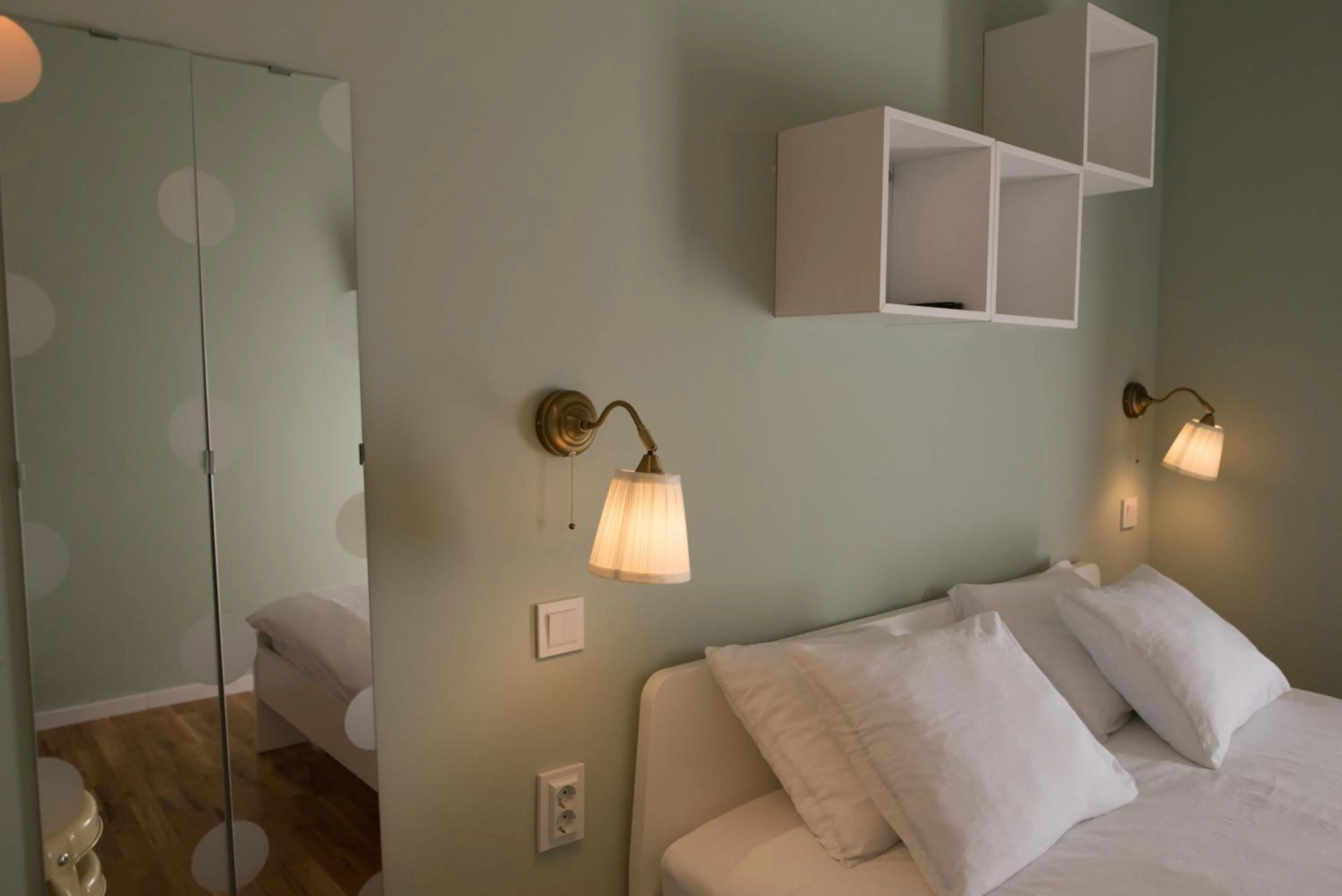 Bed in SMILE&LOVE REPUBLIC ZAGREB CENTER