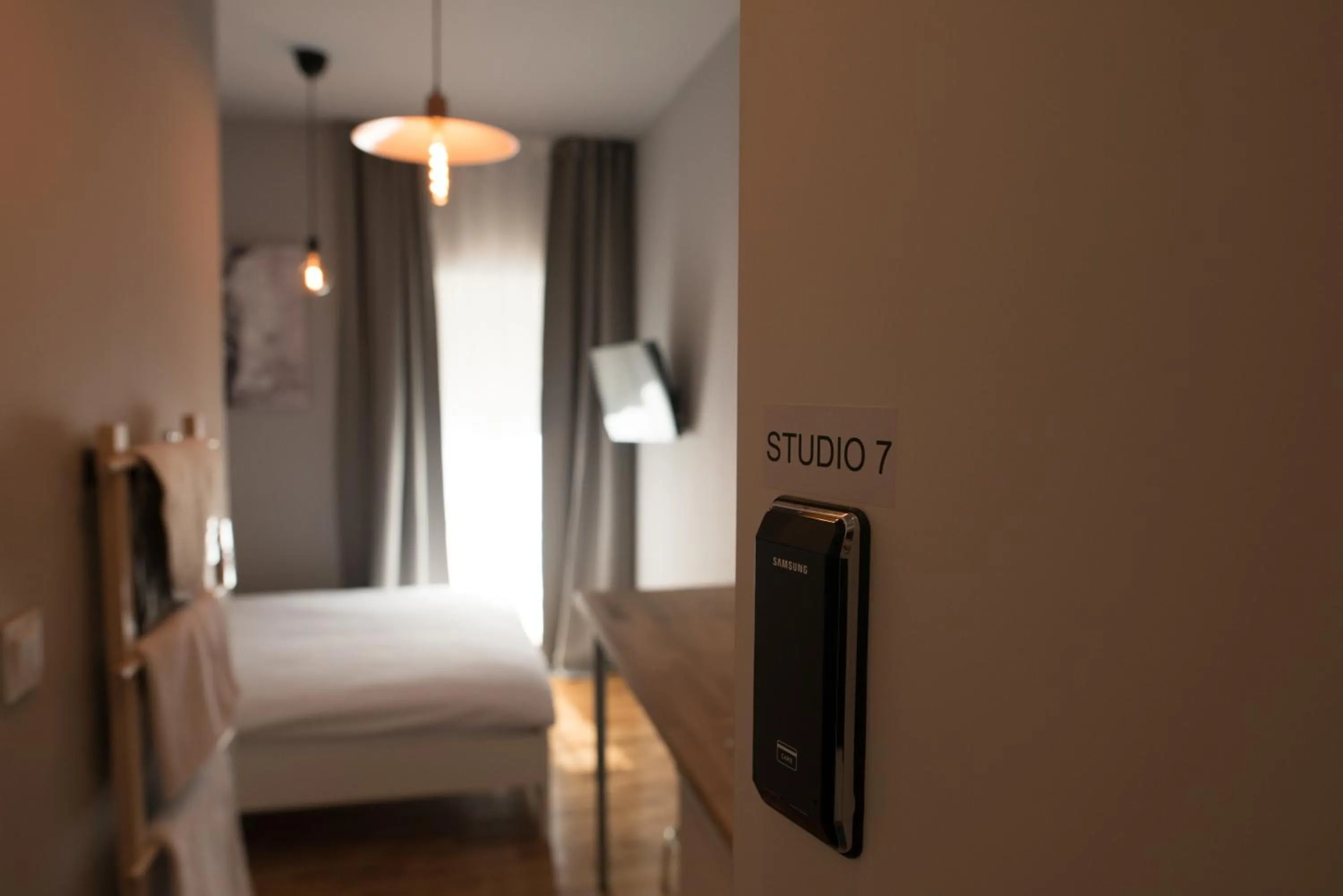 Bed in SMILE&LOVE REPUBLIC ZAGREB CENTER