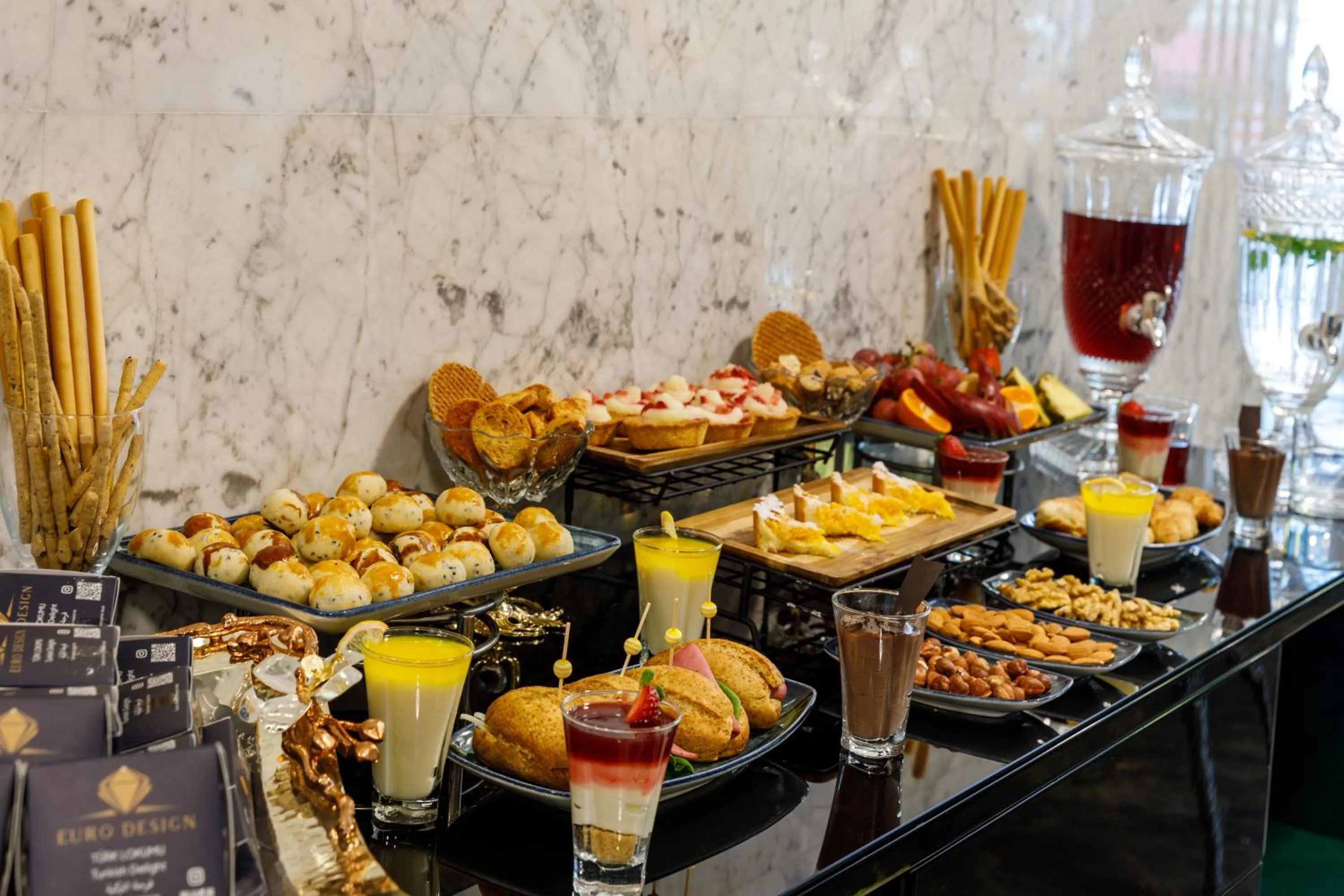 Buffet breakfast in Euro Design Hotel