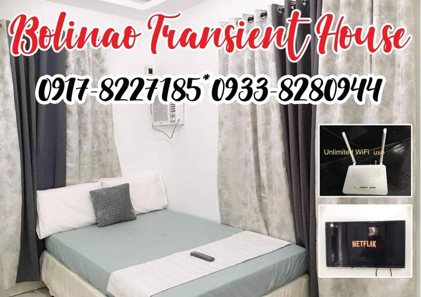 Bed in Bolinao Transient House A