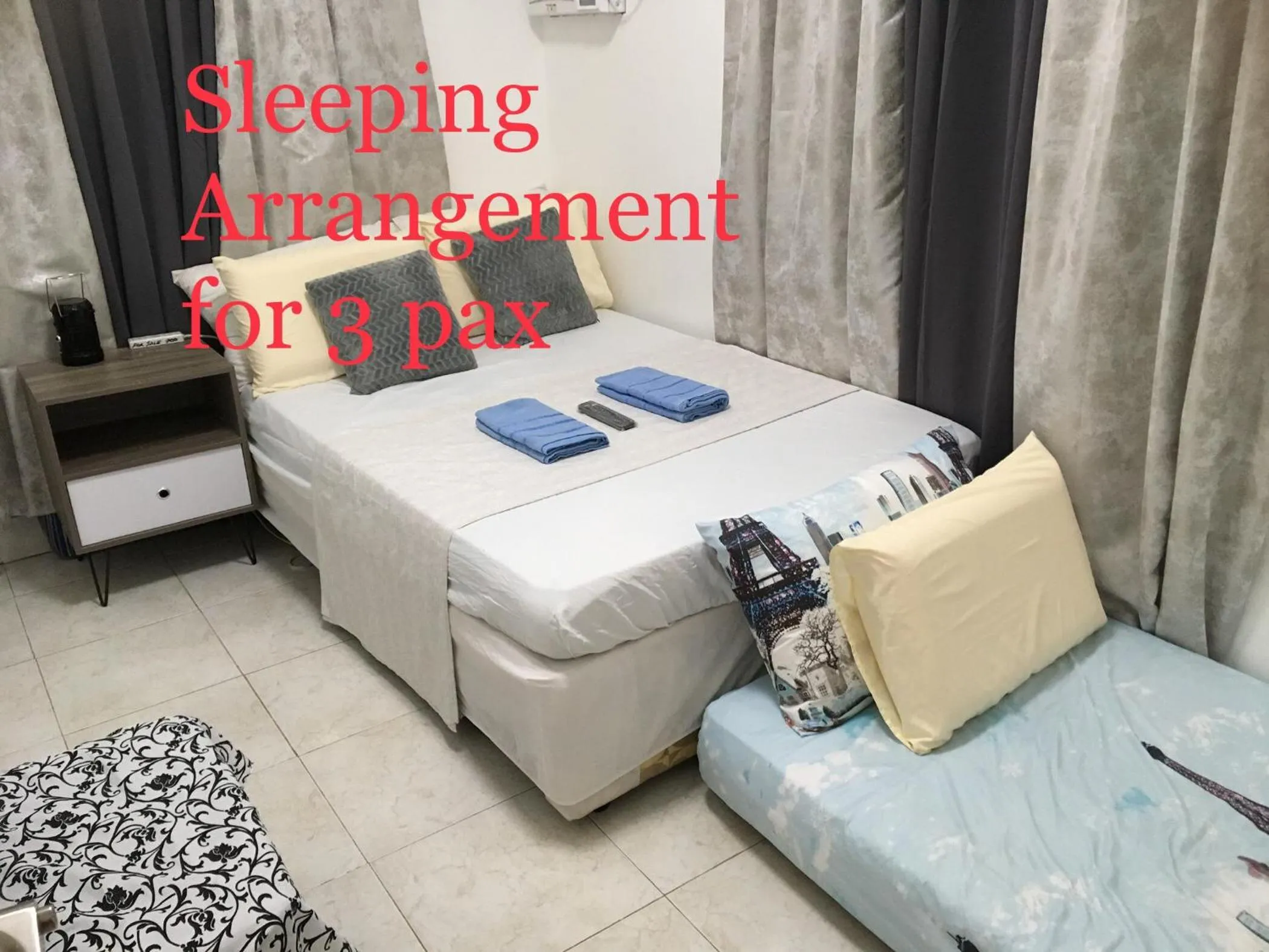 Bed in Bolinao Transient House A