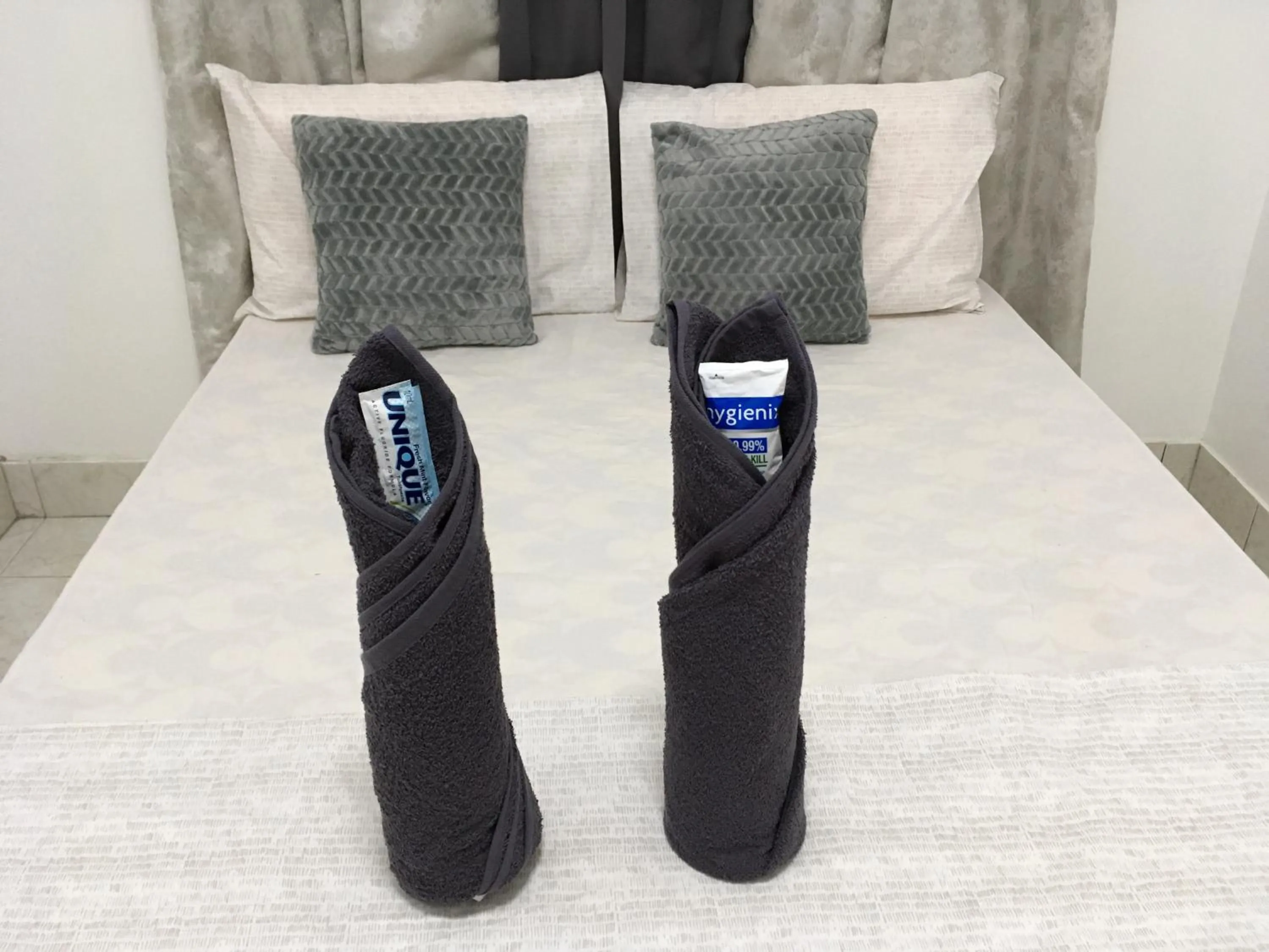 Bed in Bolinao Transient House A