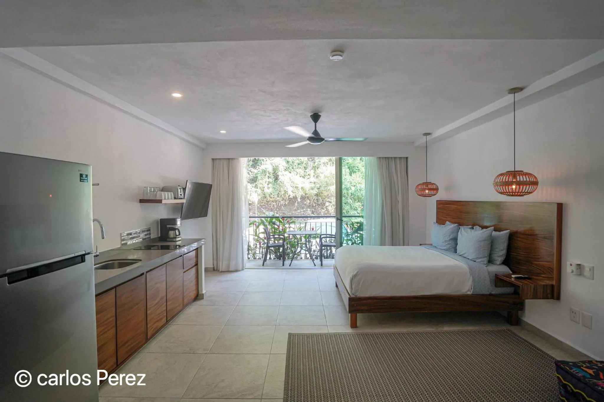 Bed in Hotel Puerto Sayulita