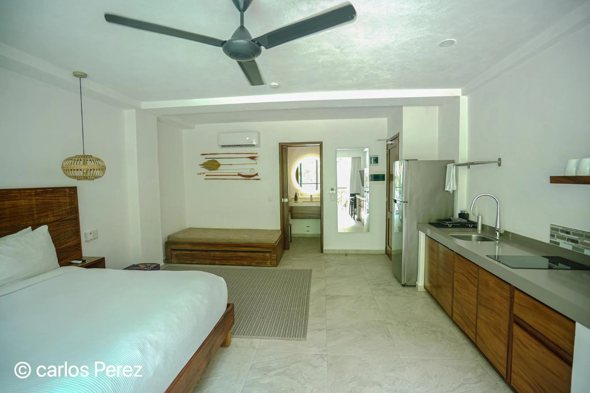 Bed in Hotel Puerto Sayulita