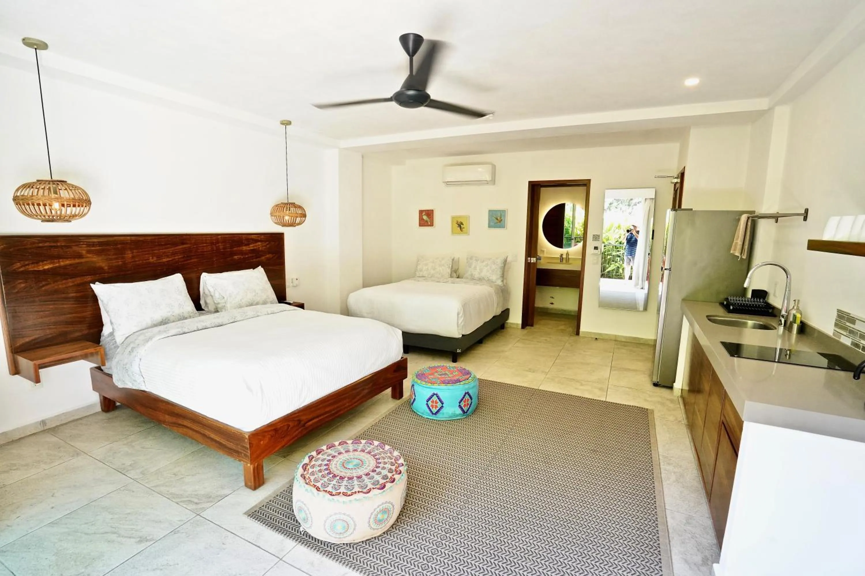 Bed in Hotel Puerto Sayulita