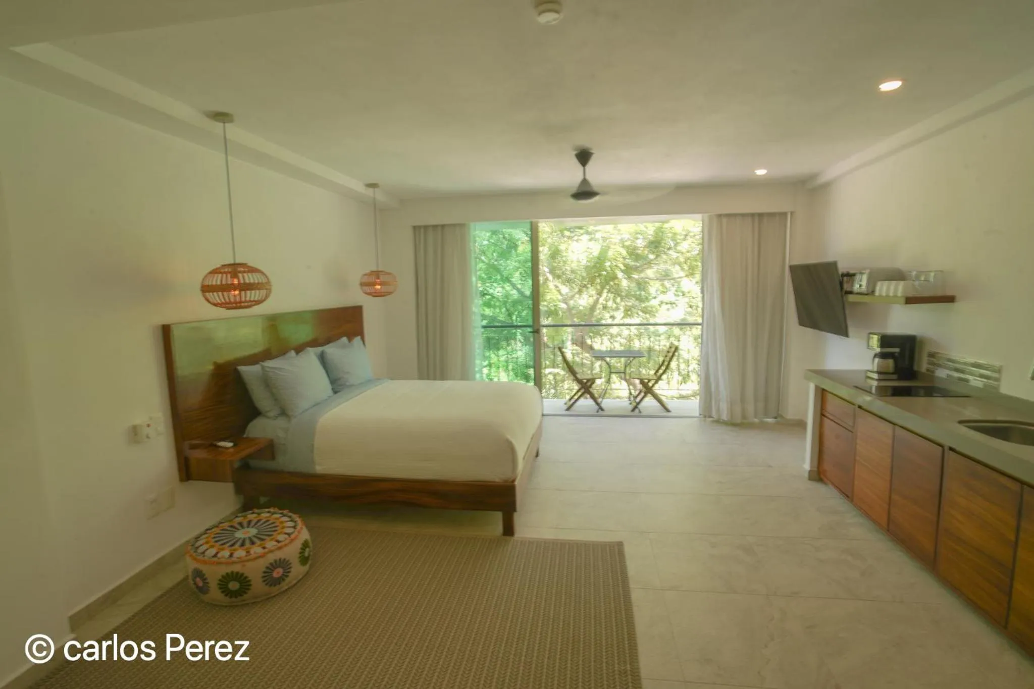 Bed in Hotel Puerto Sayulita