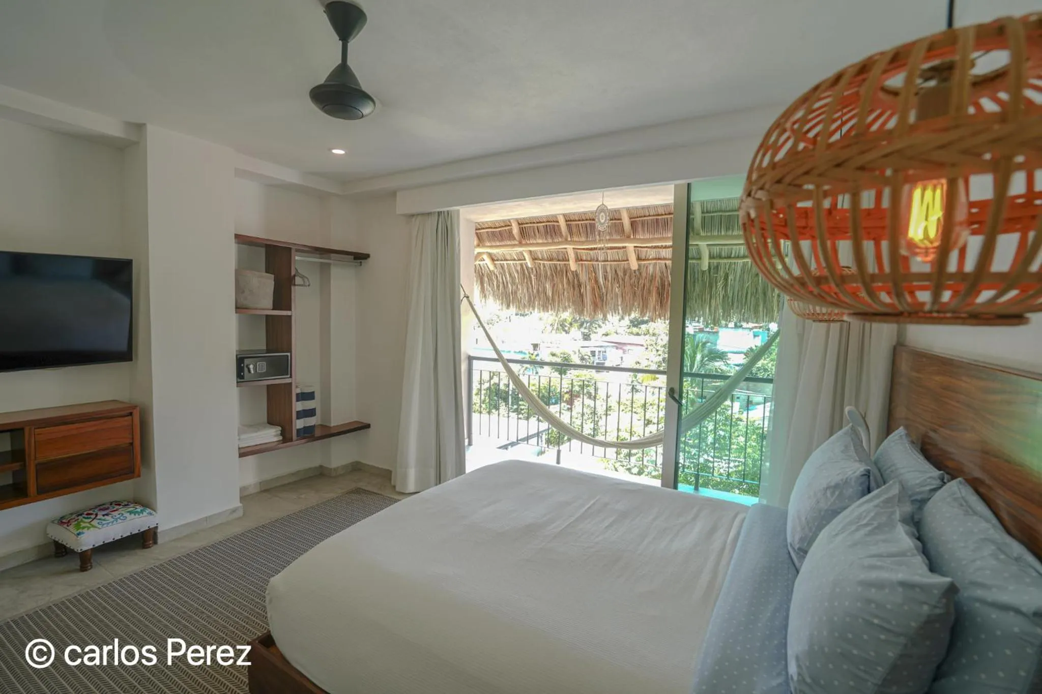 Bed in Hotel Puerto Sayulita