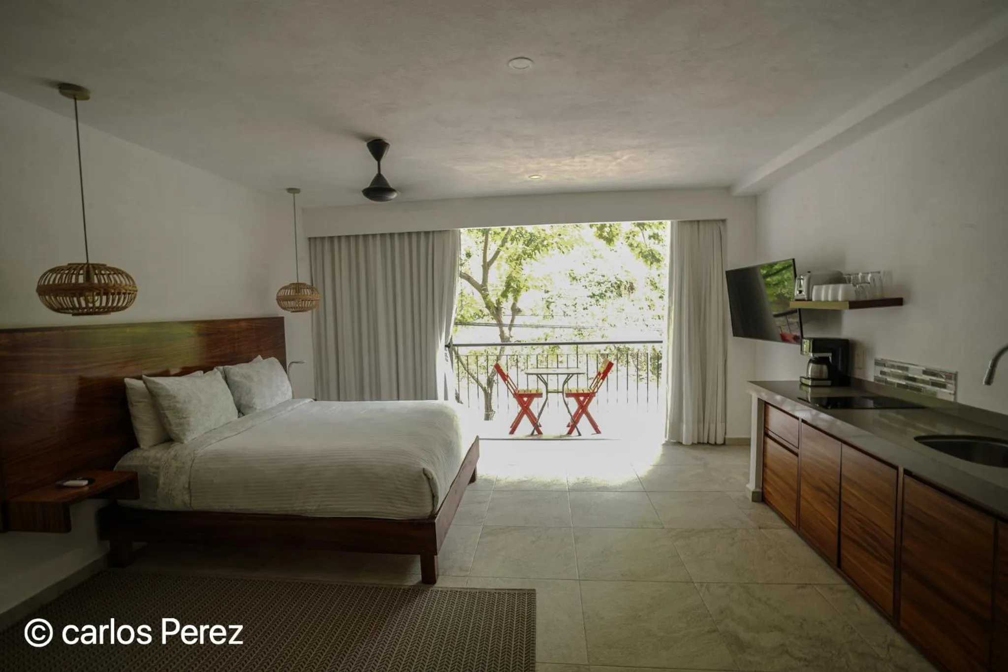 Bed in Hotel Puerto Sayulita