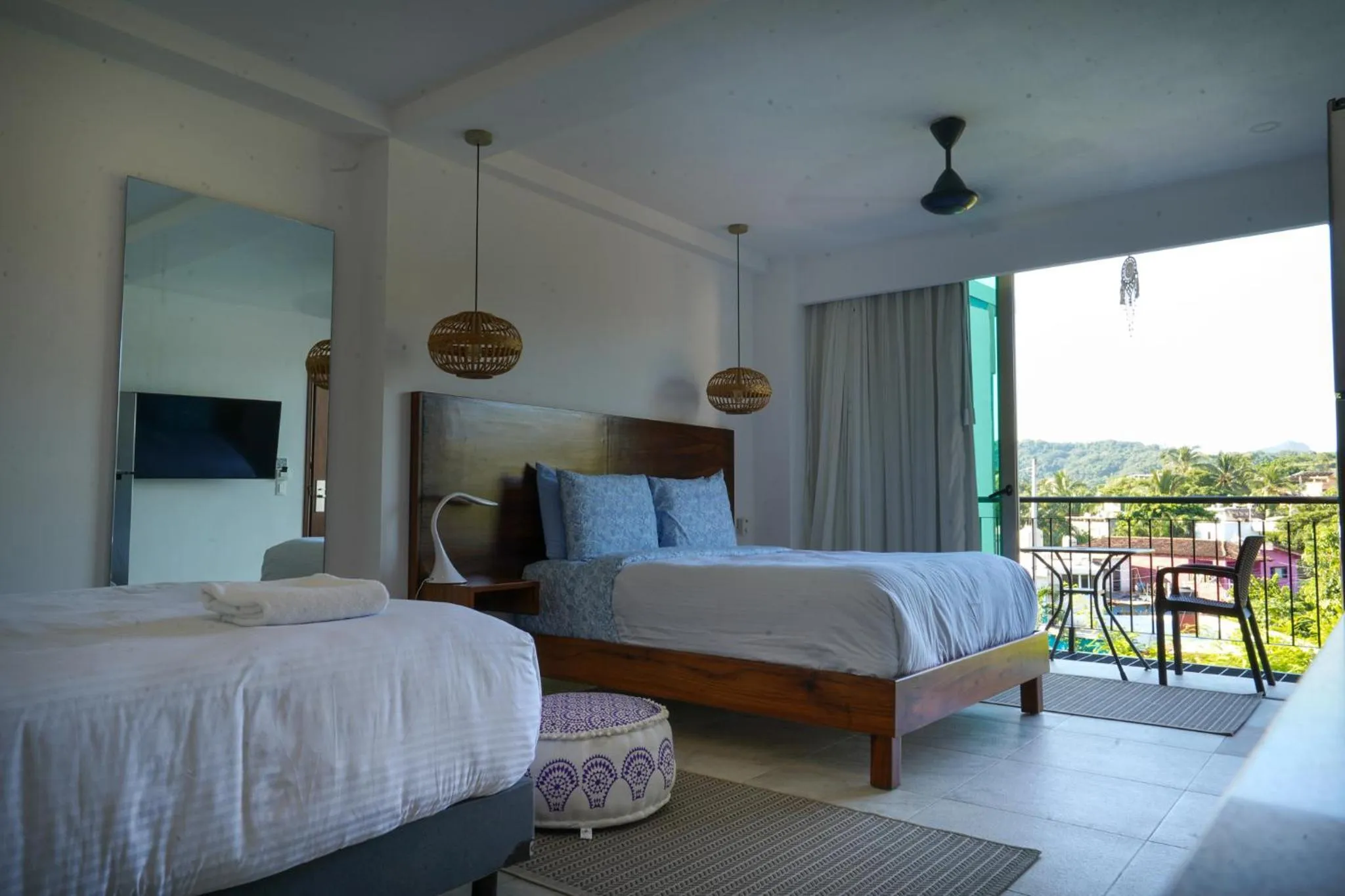 Bed in Hotel Puerto Sayulita