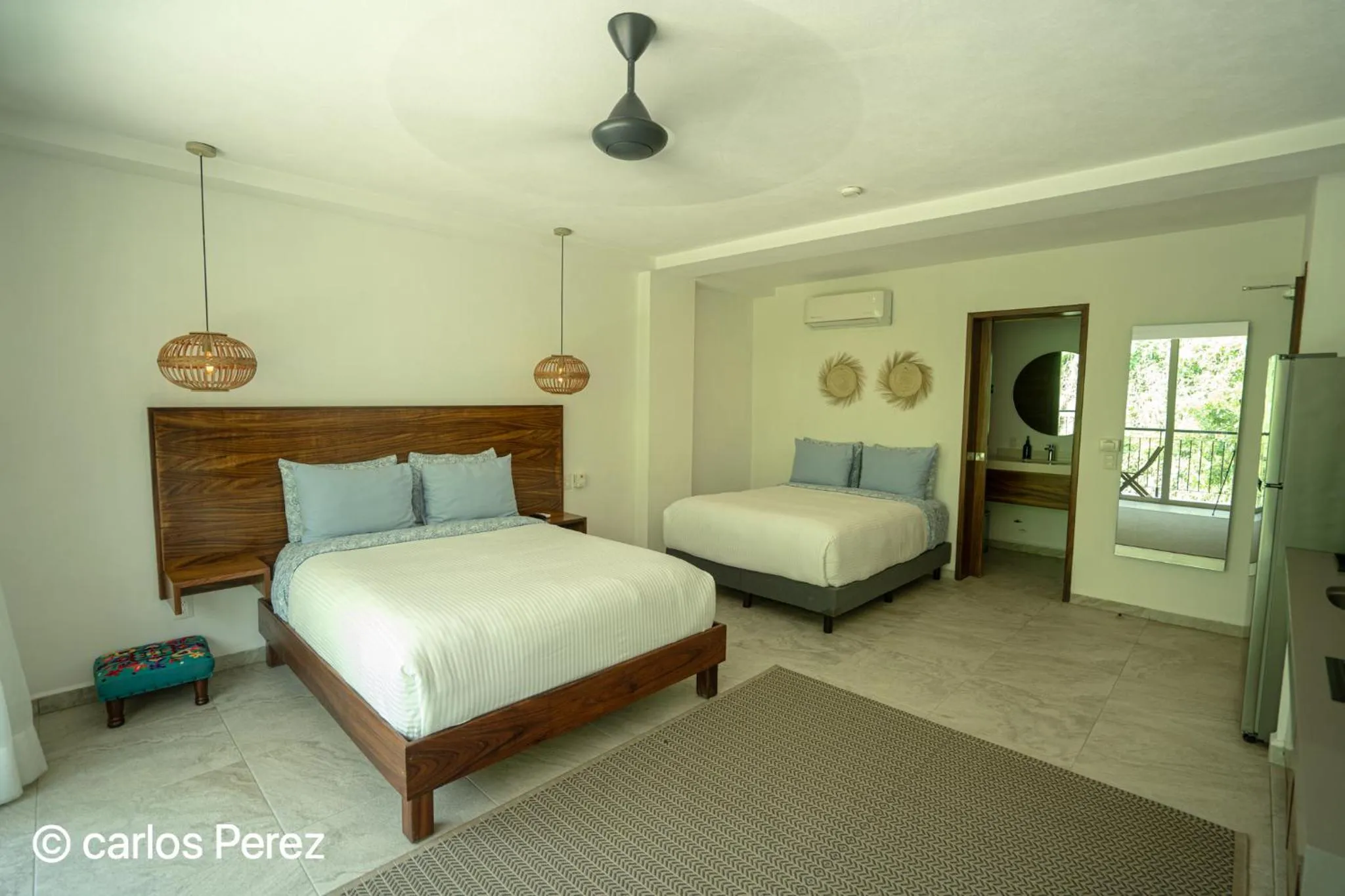 Bed in Hotel Puerto Sayulita