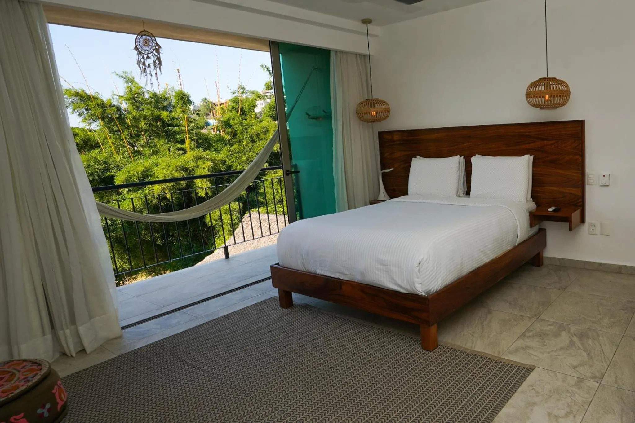 Bed in Hotel Puerto Sayulita