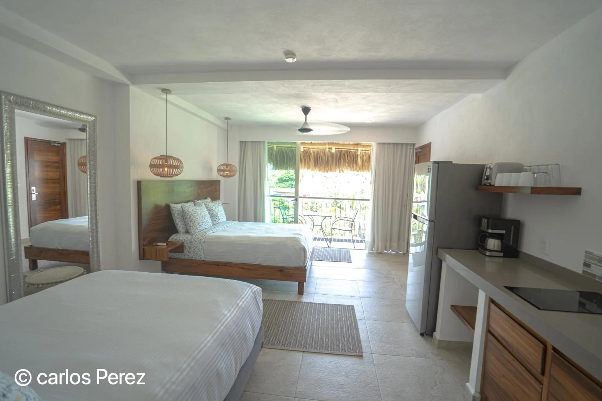 Bed in Hotel Puerto Sayulita