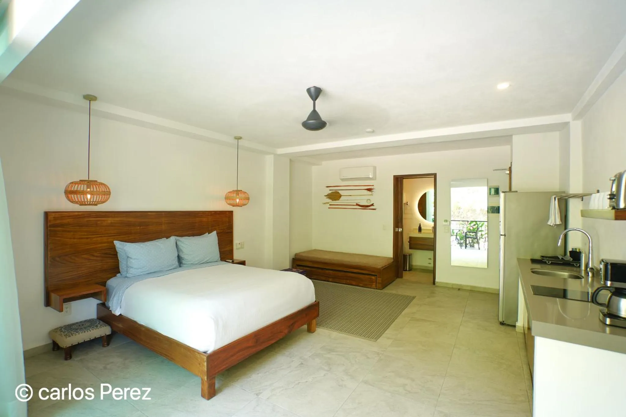 Bed in Hotel Puerto Sayulita