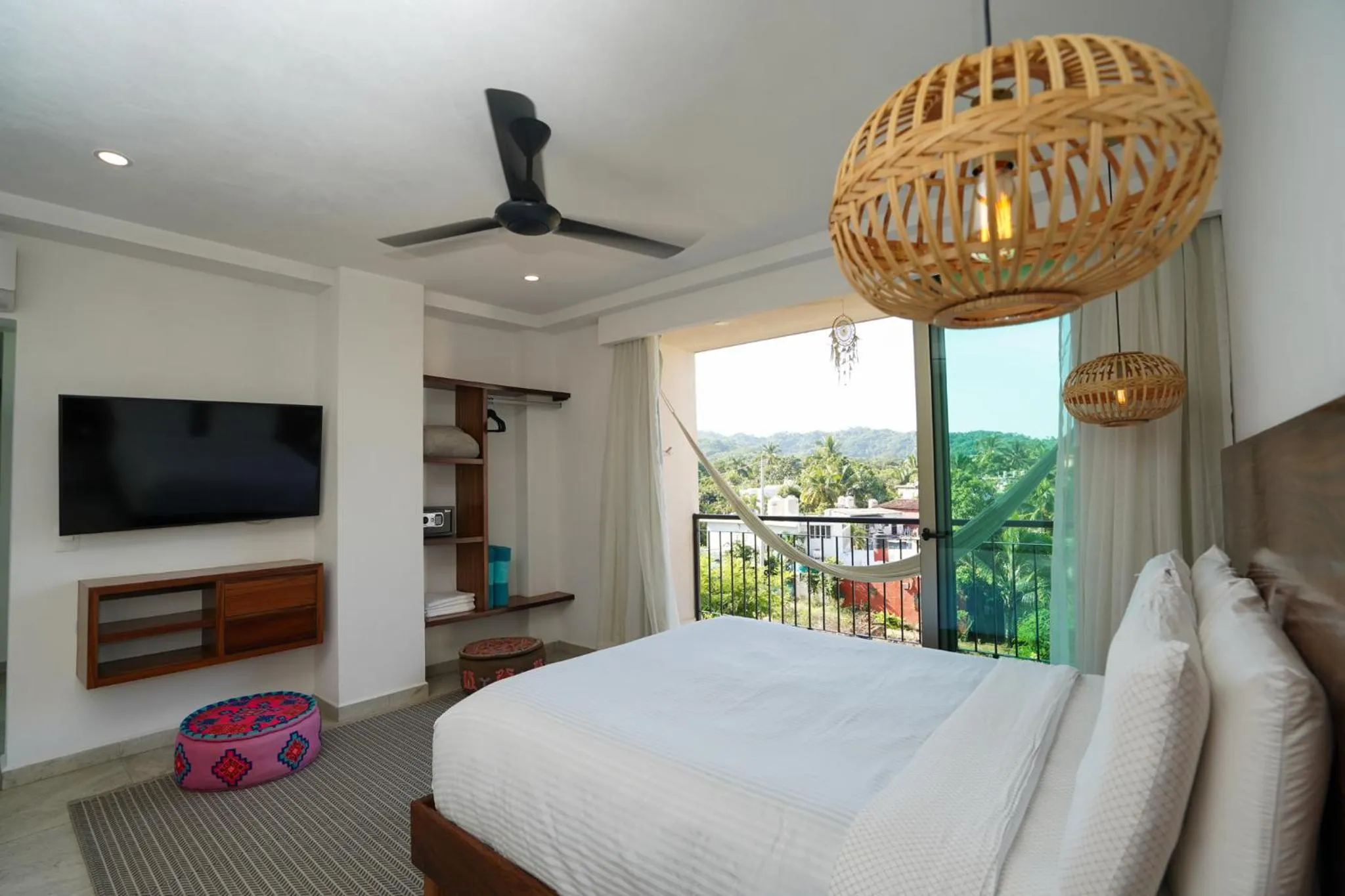 Bed in Hotel Puerto Sayulita