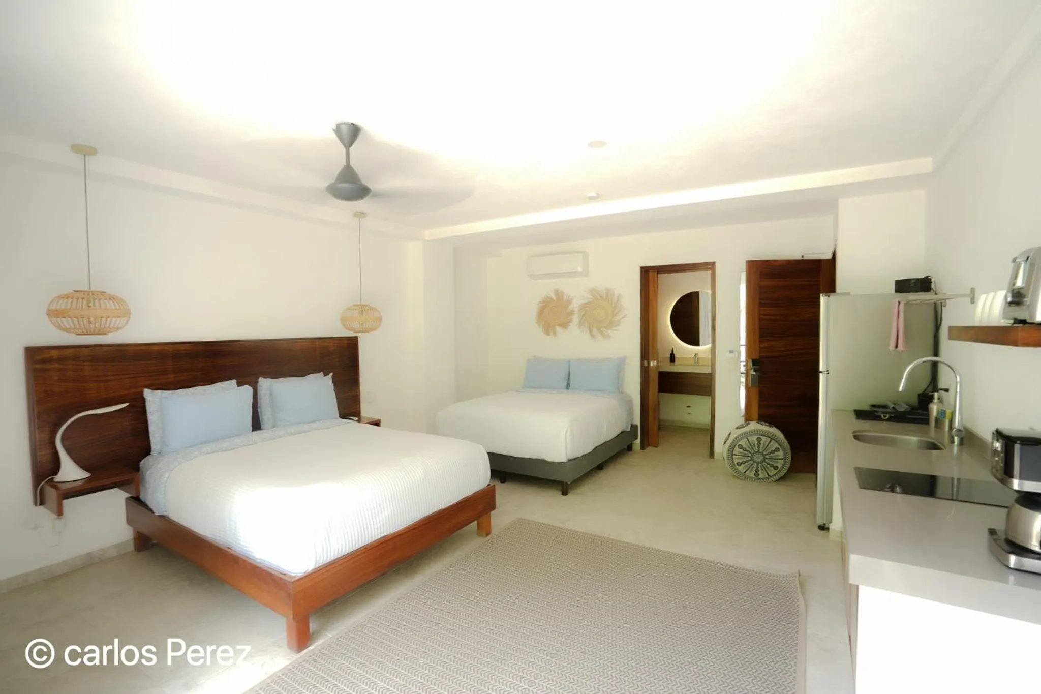 Bed in Hotel Puerto Sayulita