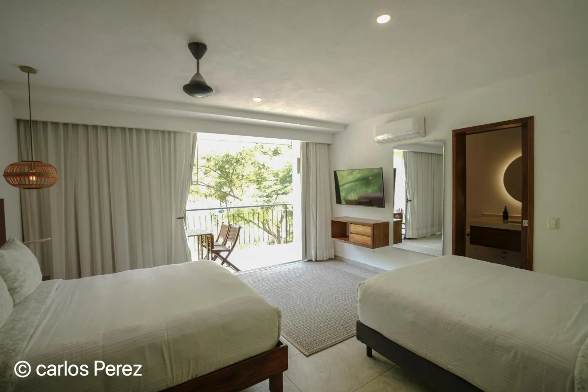 Bed in Hotel Puerto Sayulita