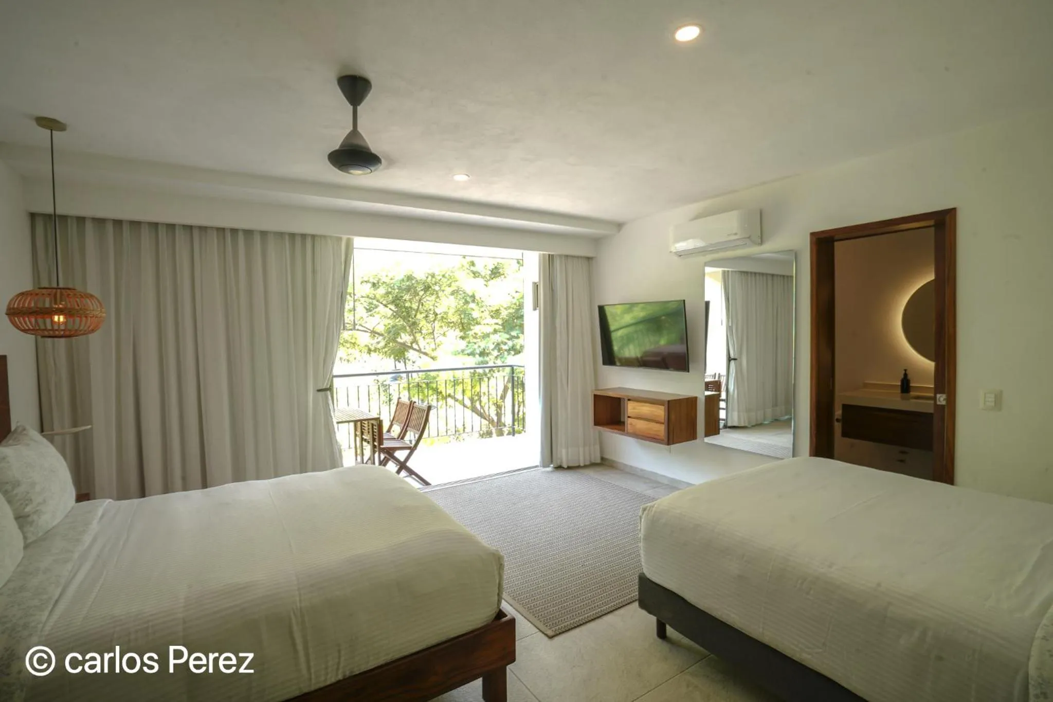 Bed in Hotel Puerto Sayulita