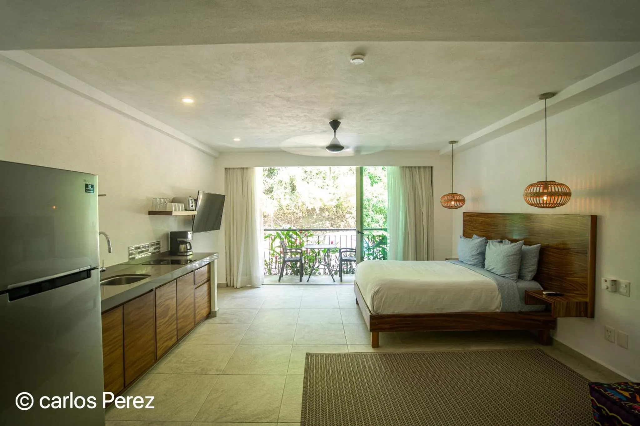 Bed in Hotel Puerto Sayulita