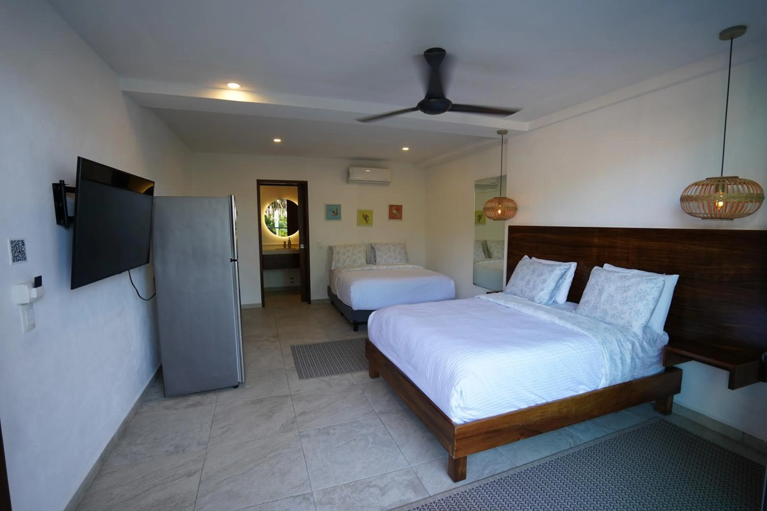 Bed in Hotel Puerto Sayulita