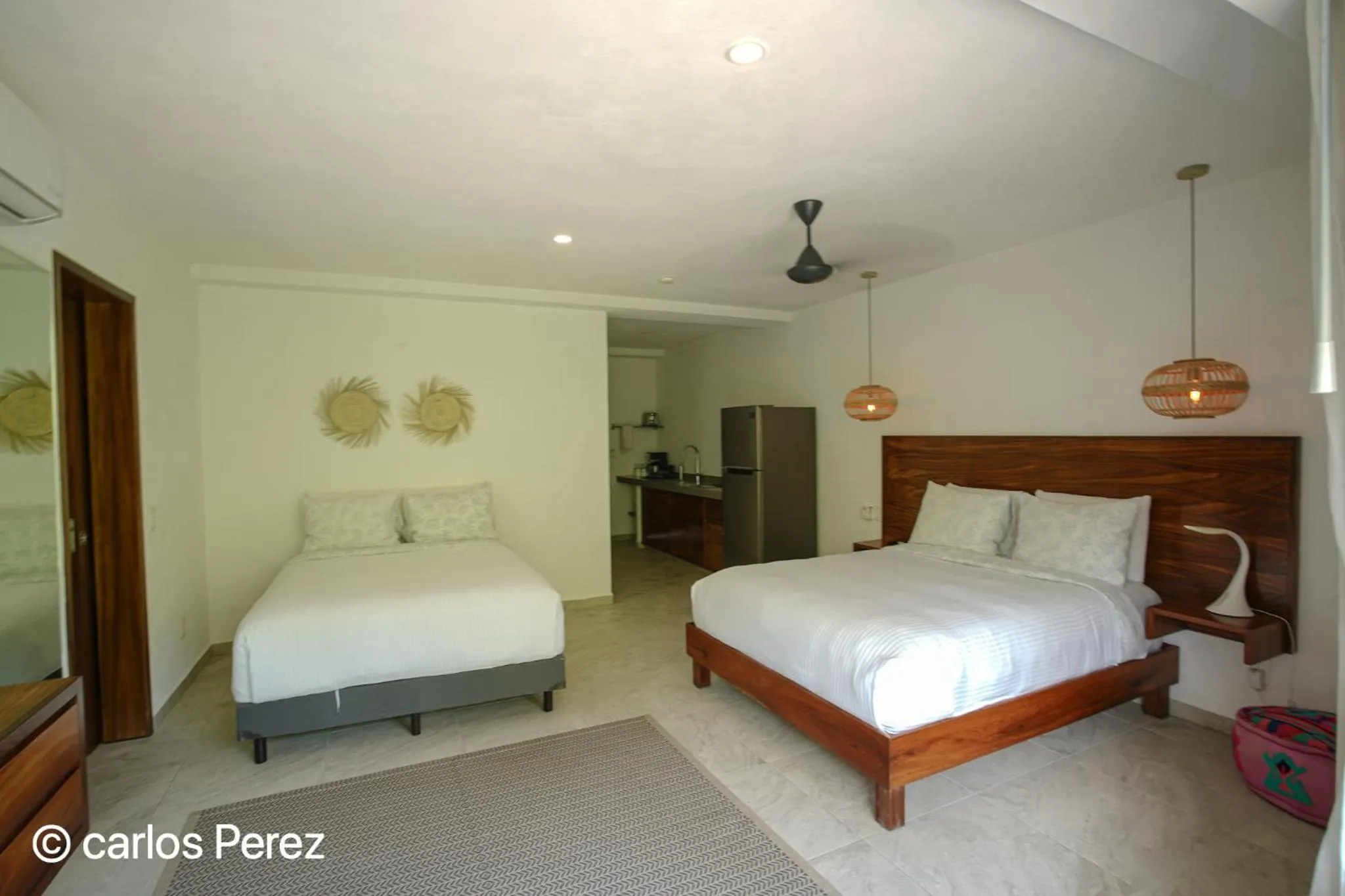 Bed in Hotel Puerto Sayulita