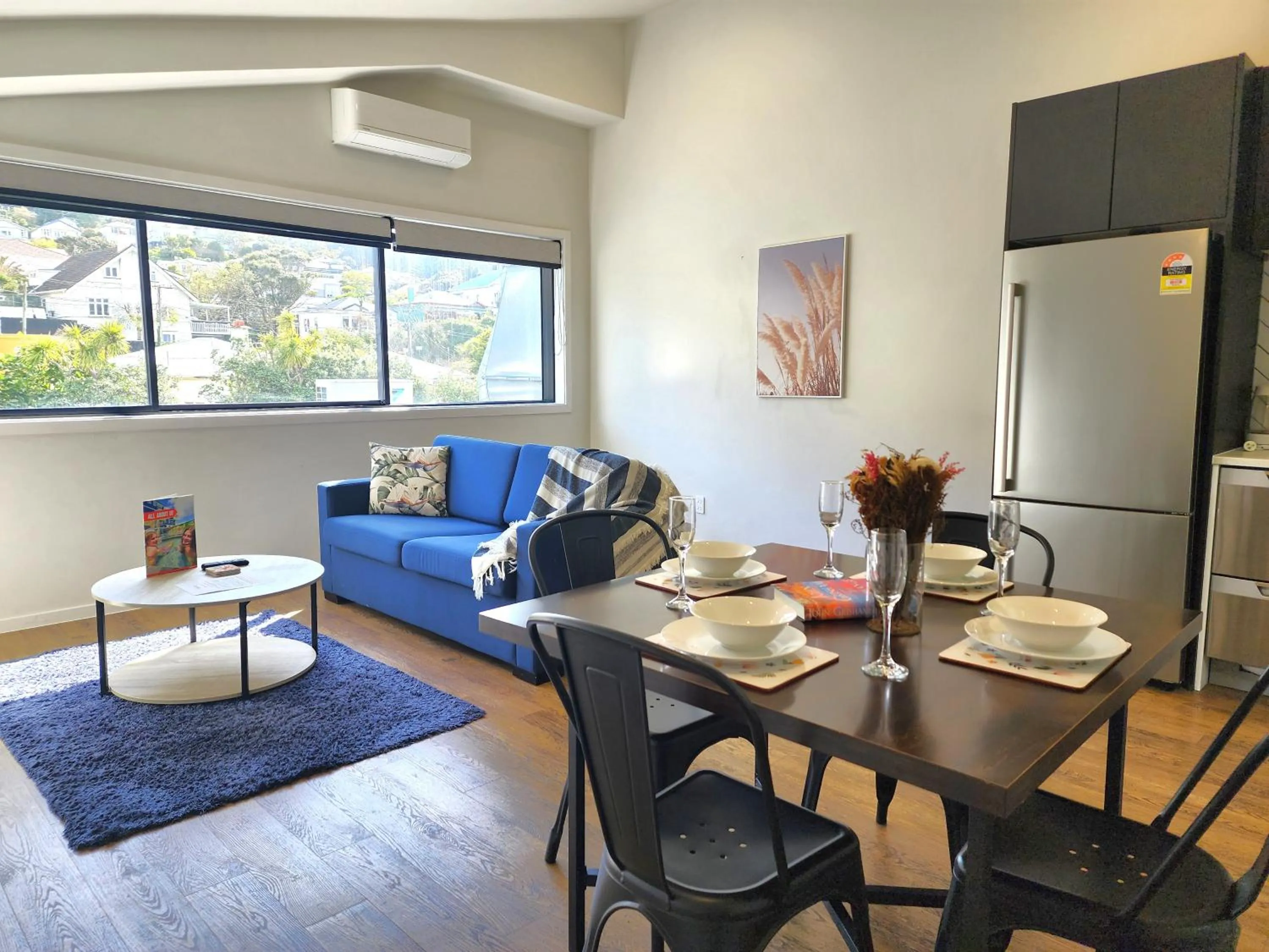 Dining area in U Suites Kilbirnie