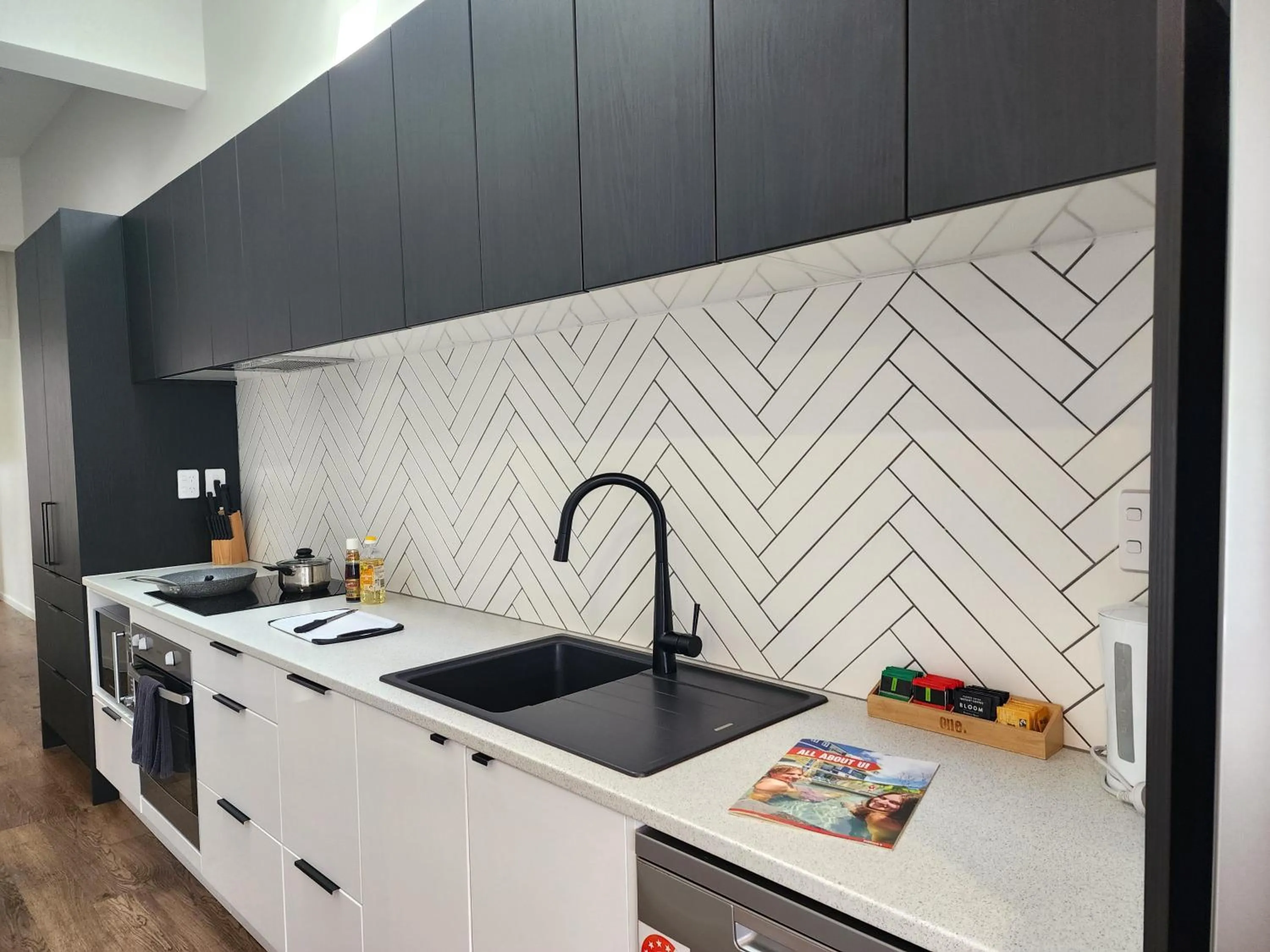 Kitchen or kitchenette in U Suites Kilbirnie