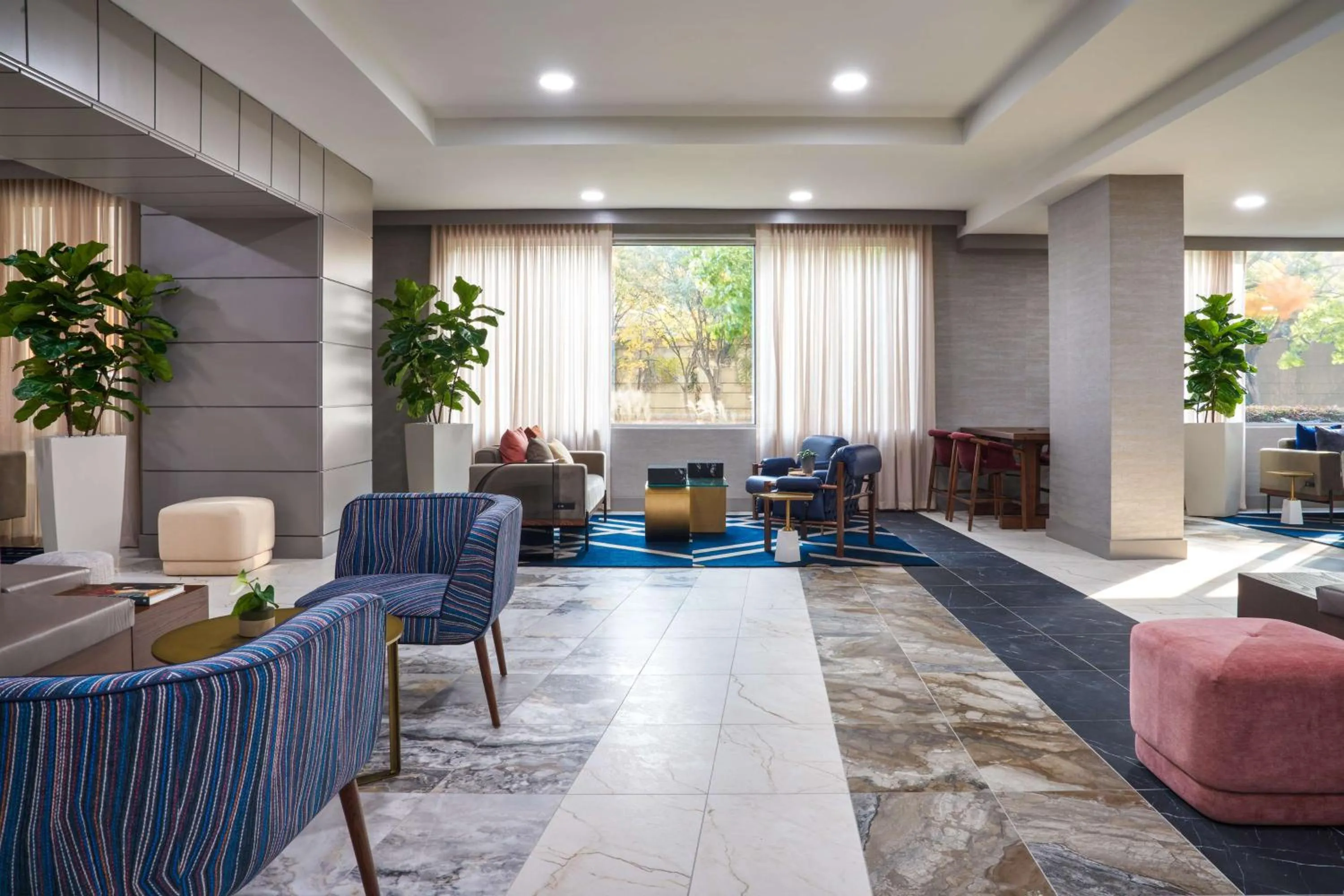 Lobby or reception in The Chifley Houston, Tapestry Collection by Hilton