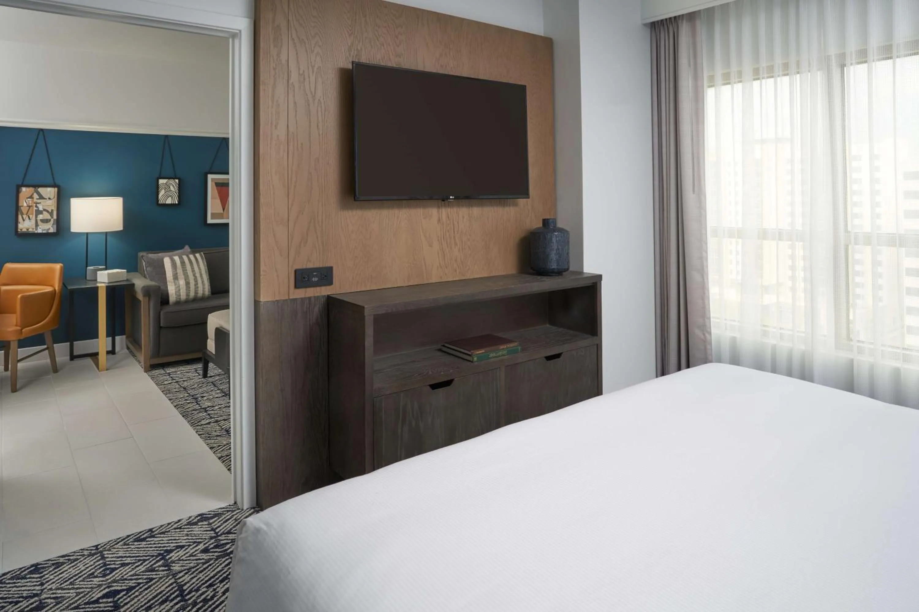 Bedroom, Bed in The Chifley Houston, Tapestry Collection by Hilton