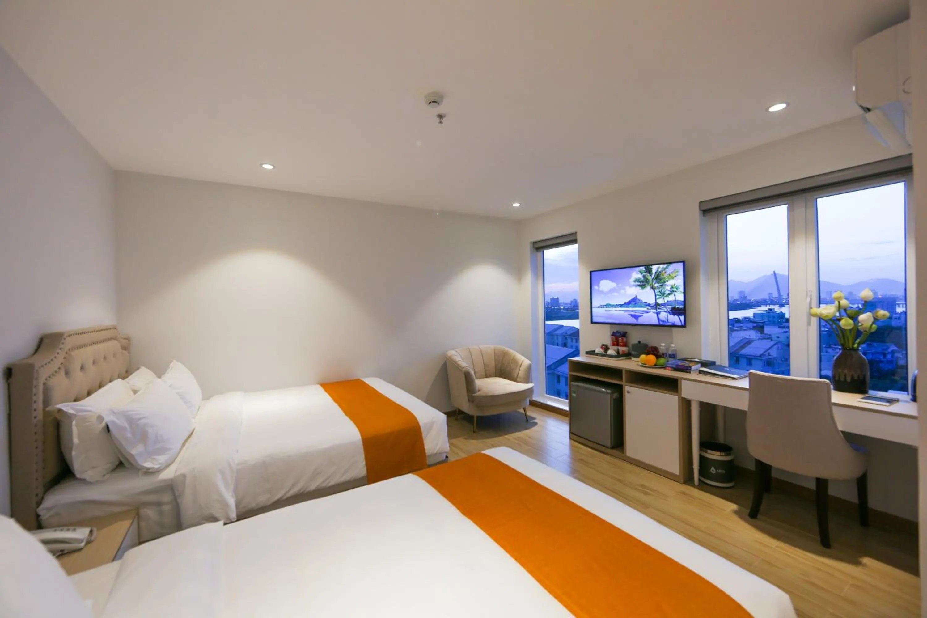 Bed in RHM Luxury Hotel And Suite