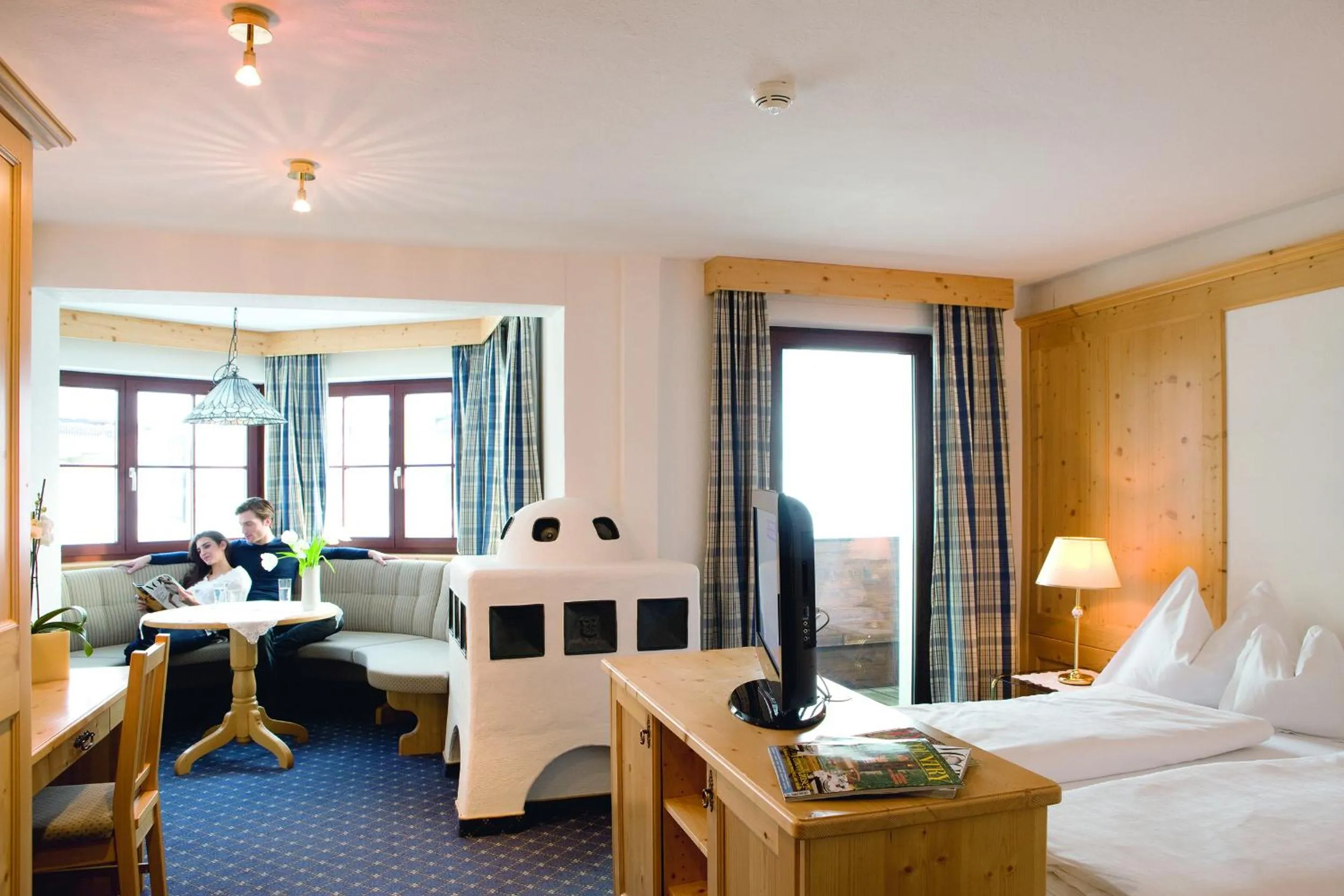 Bed in Hotel Angerer Alm