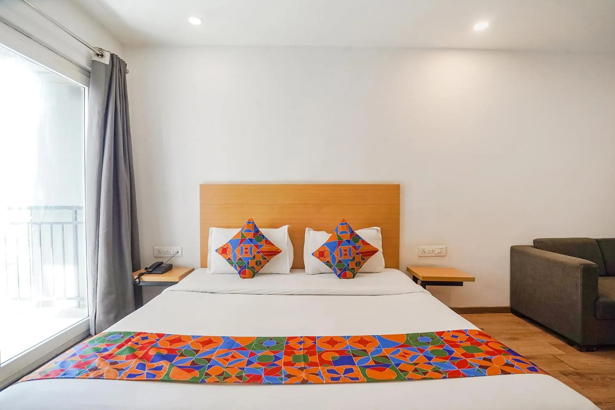 Bed in FabHotel Prime Cloud 9 Delhi NCR