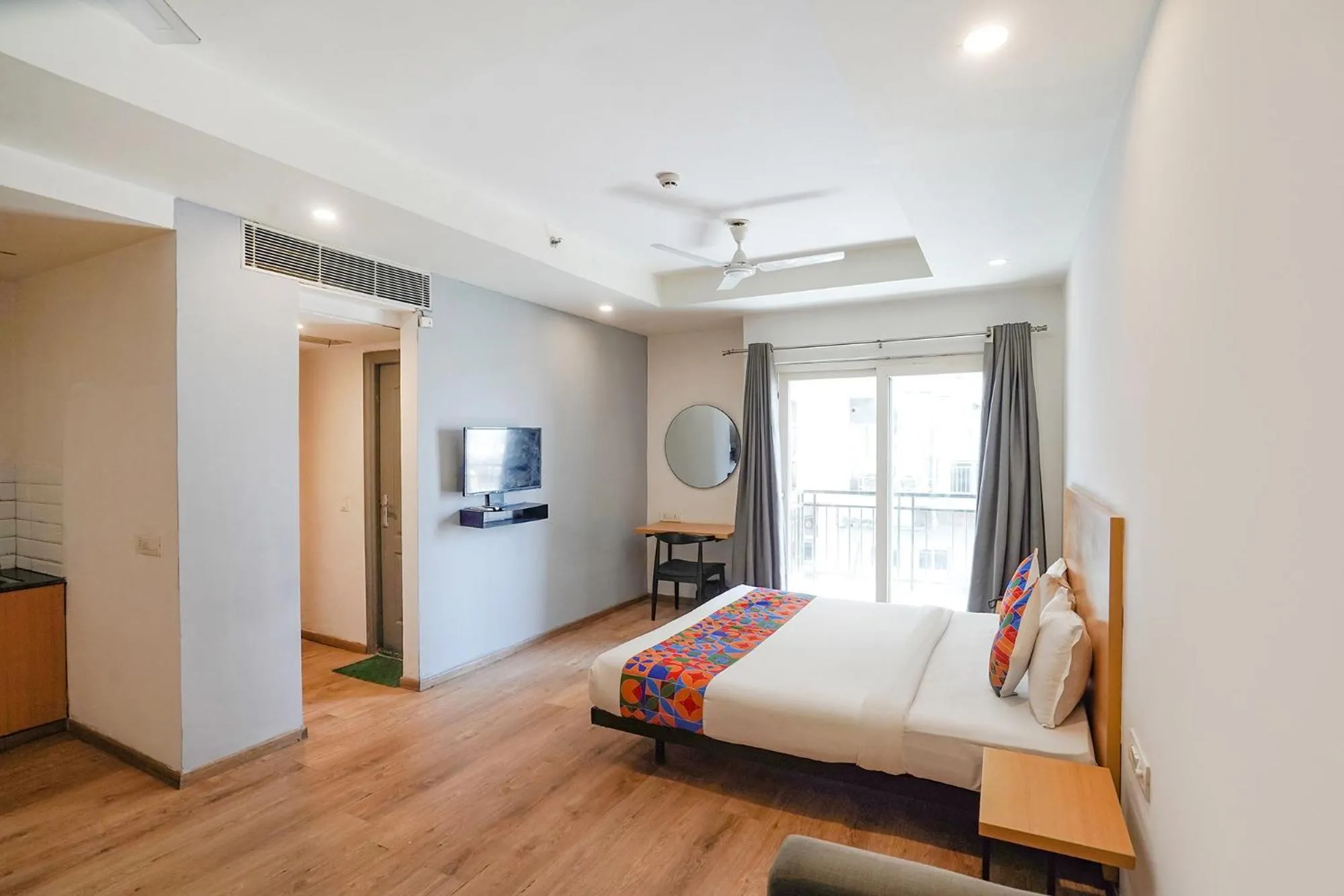 Bedroom, Bed in FabHotel Prime Cloud 9 Delhi NCR