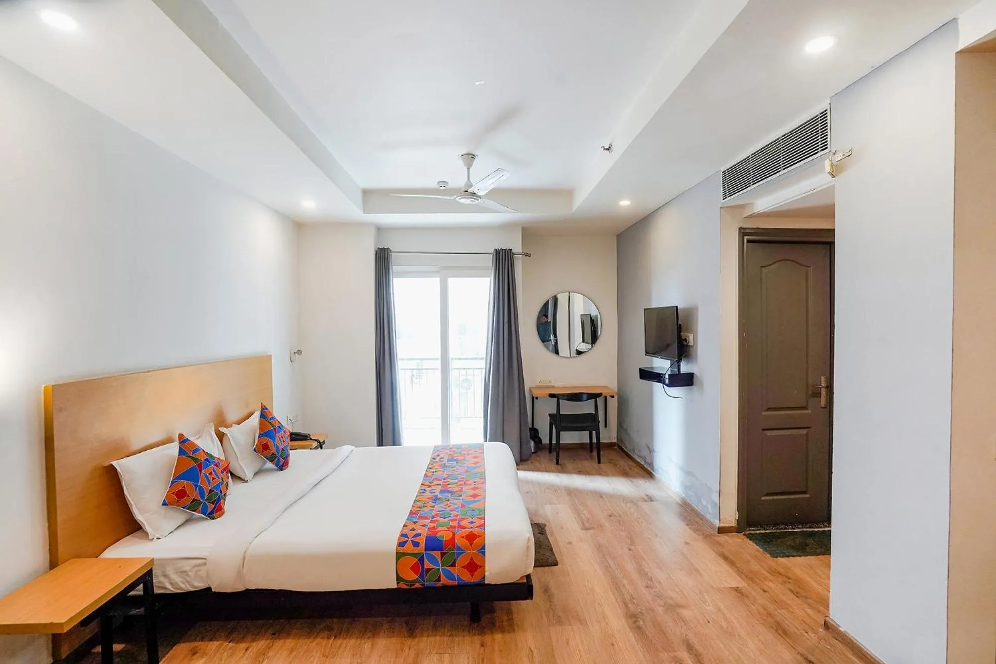 Bedroom, Bed in FabHotel Prime Cloud 9 Delhi NCR