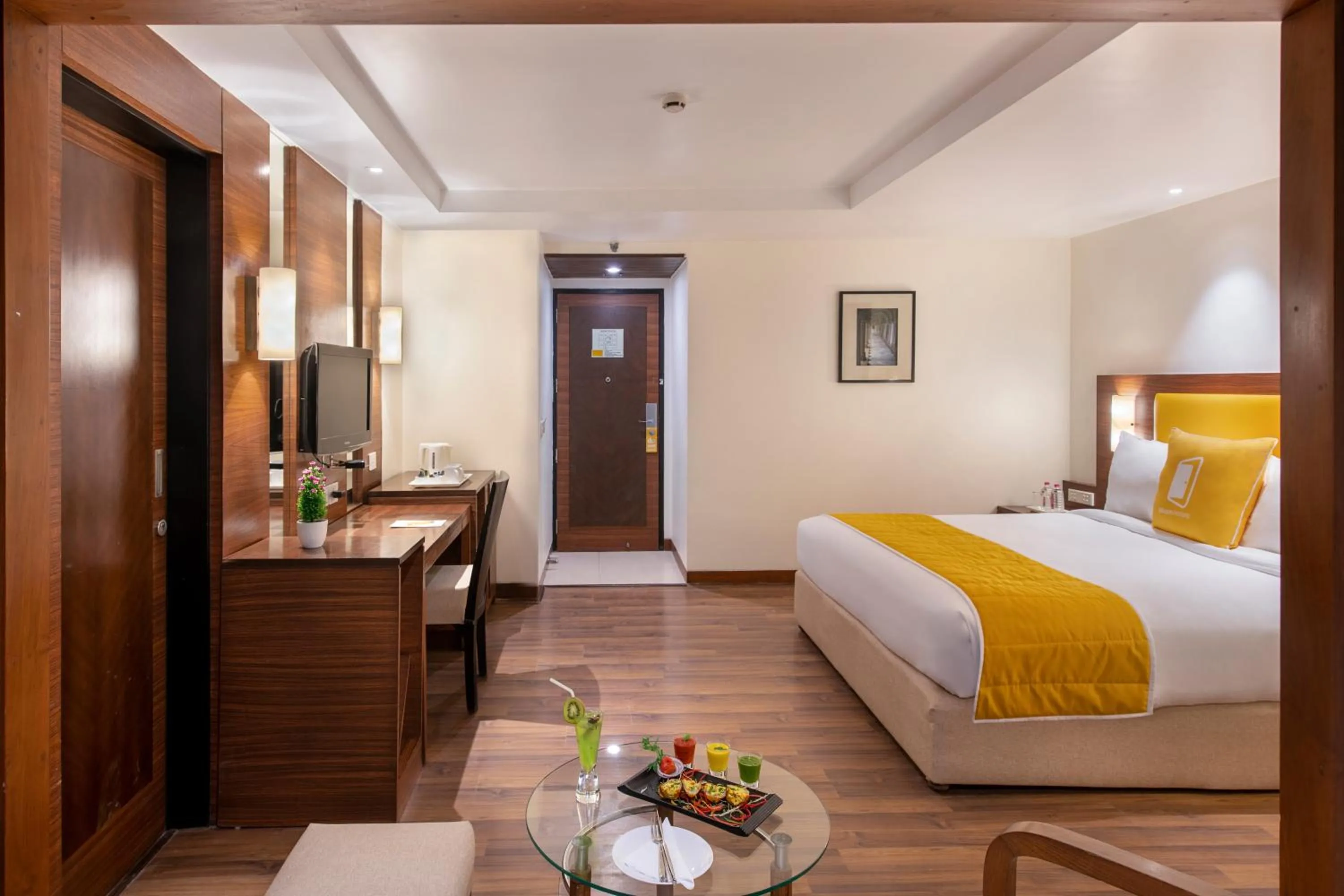Bedroom, Bed in BloomSuites l Ahmedabad