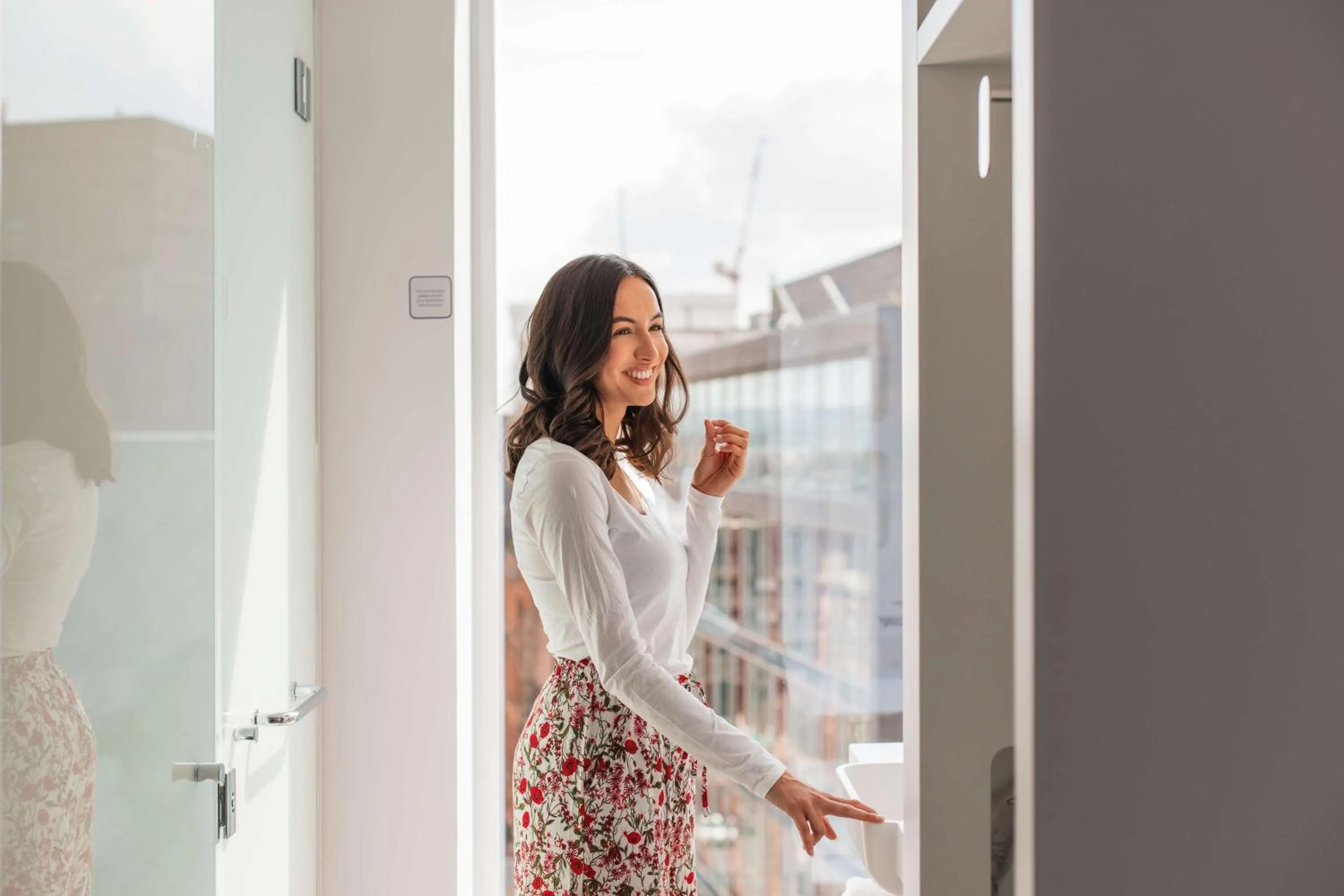 Photo of the whole room in YOTEL Glasgow
