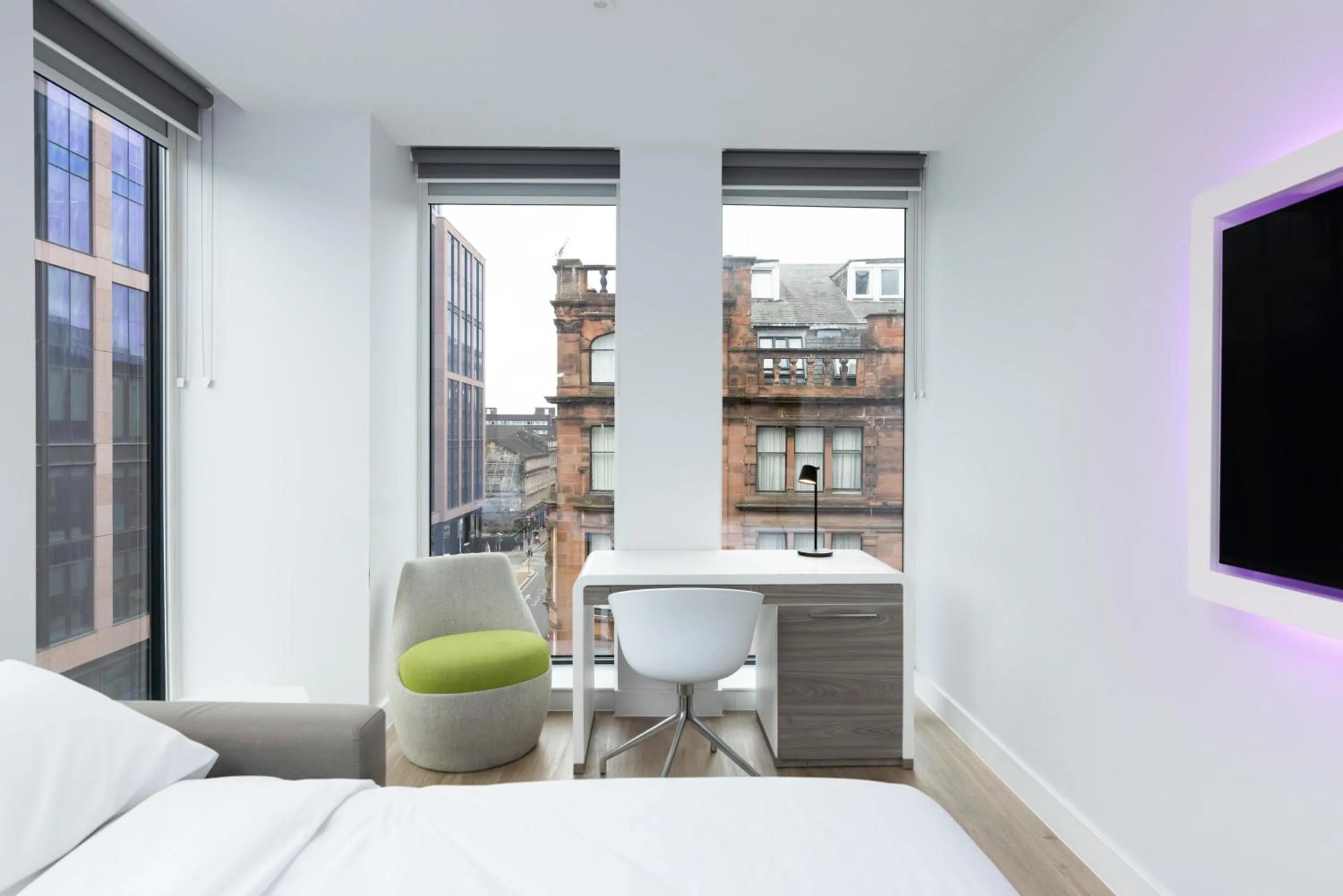 Bedroom in YOTEL Glasgow