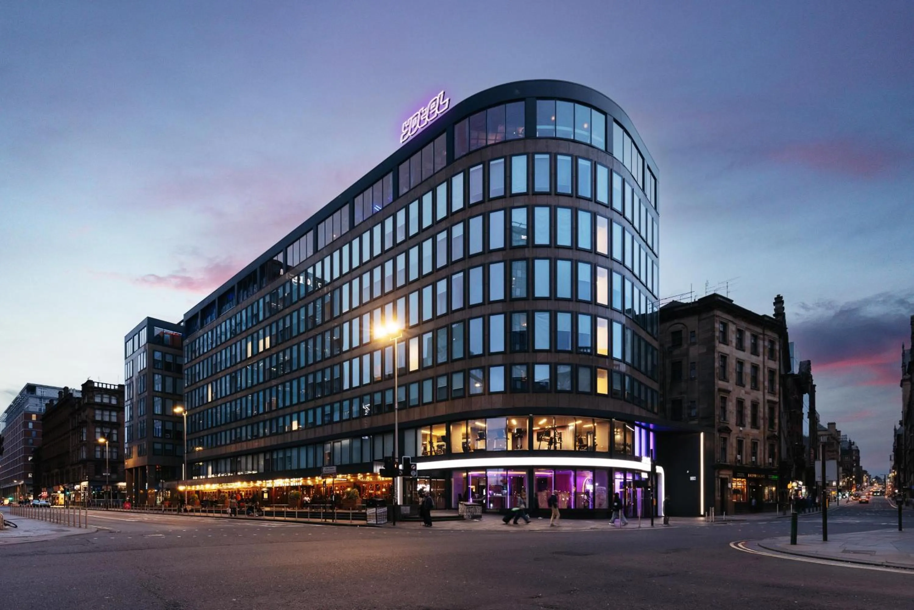 Property building in YOTEL Glasgow