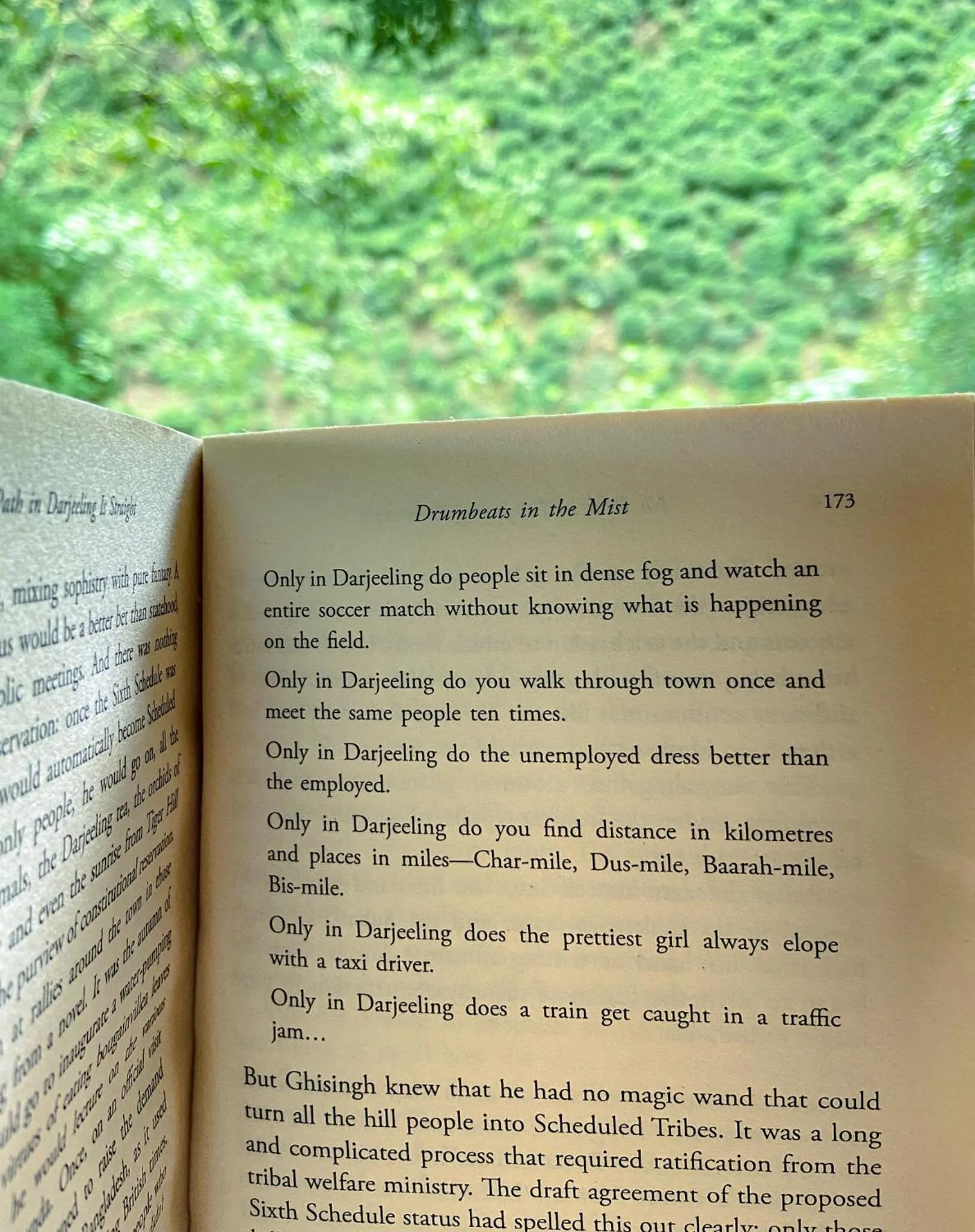 Text overlay in Sandeep Homestay