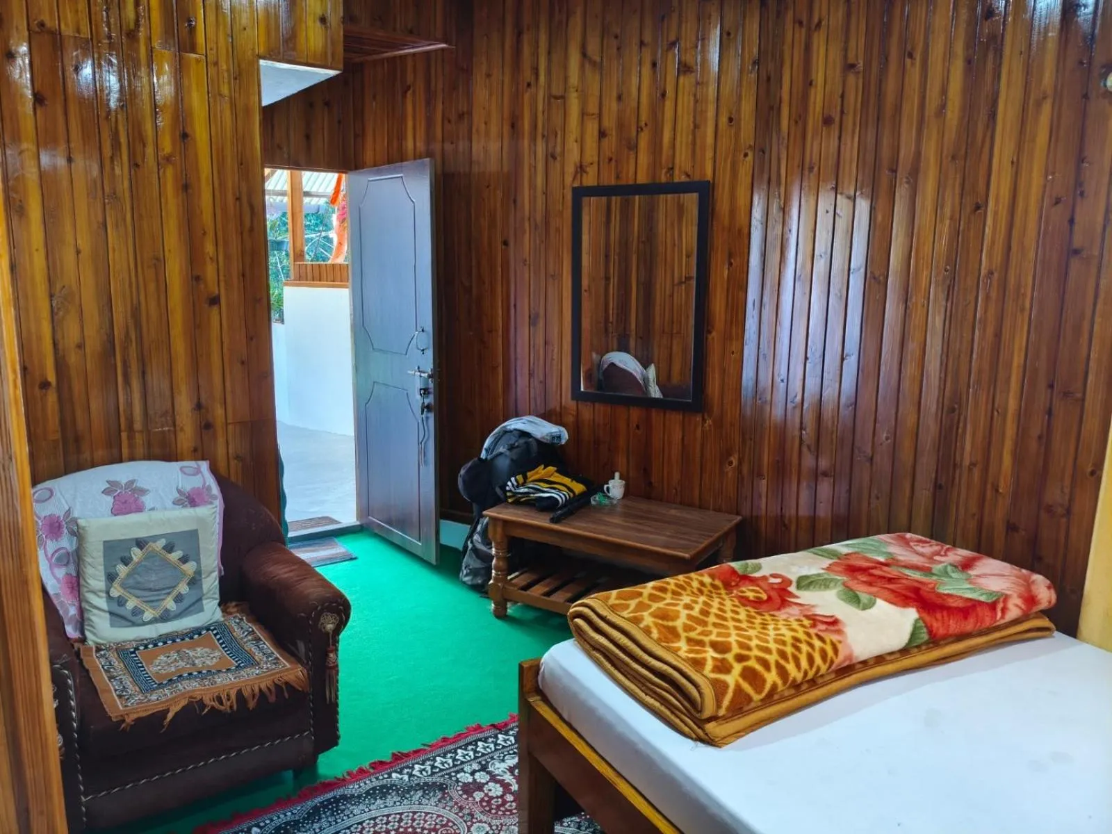 Bed in Sandeep Homestay