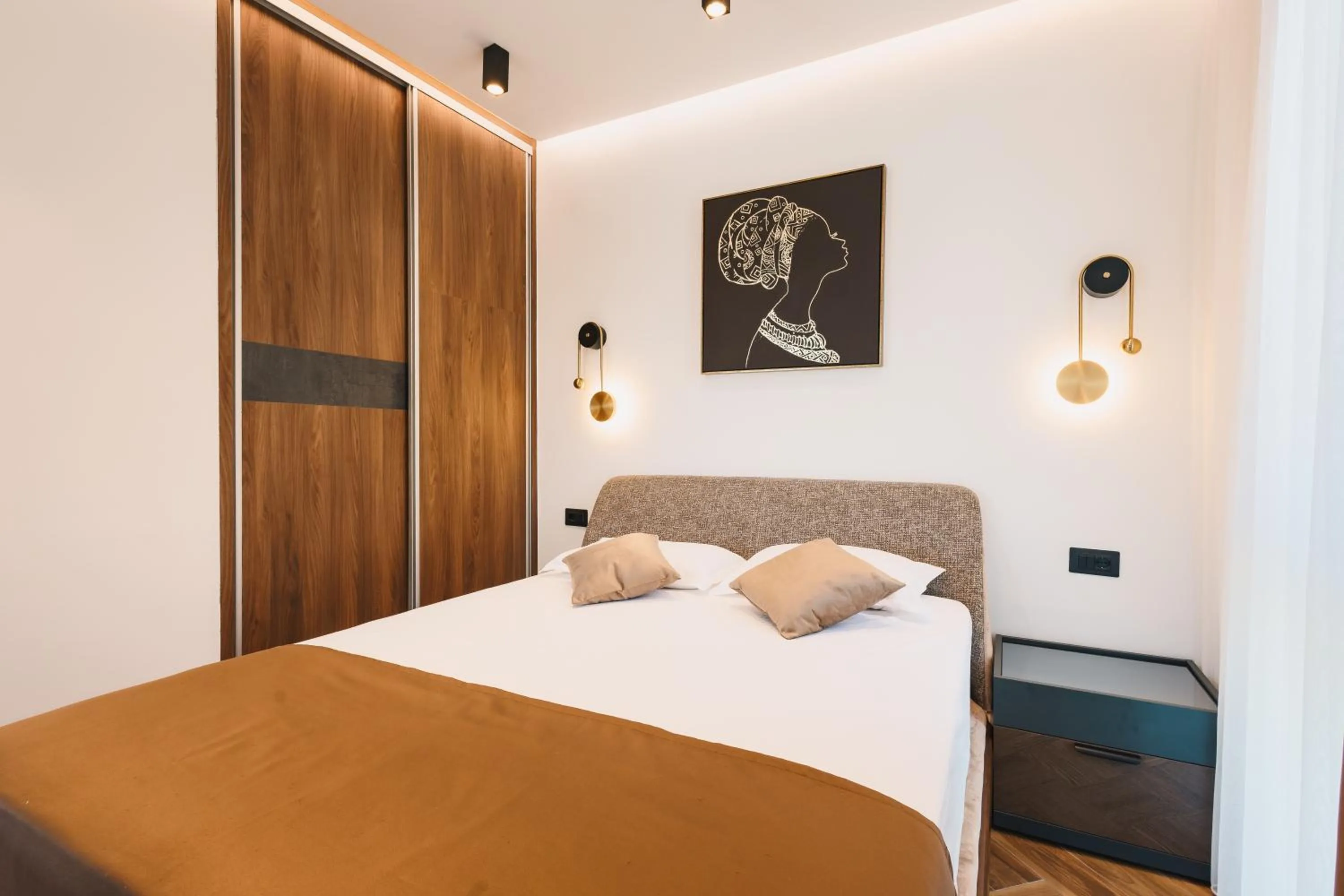 Bed in Giardino Lux Apartments