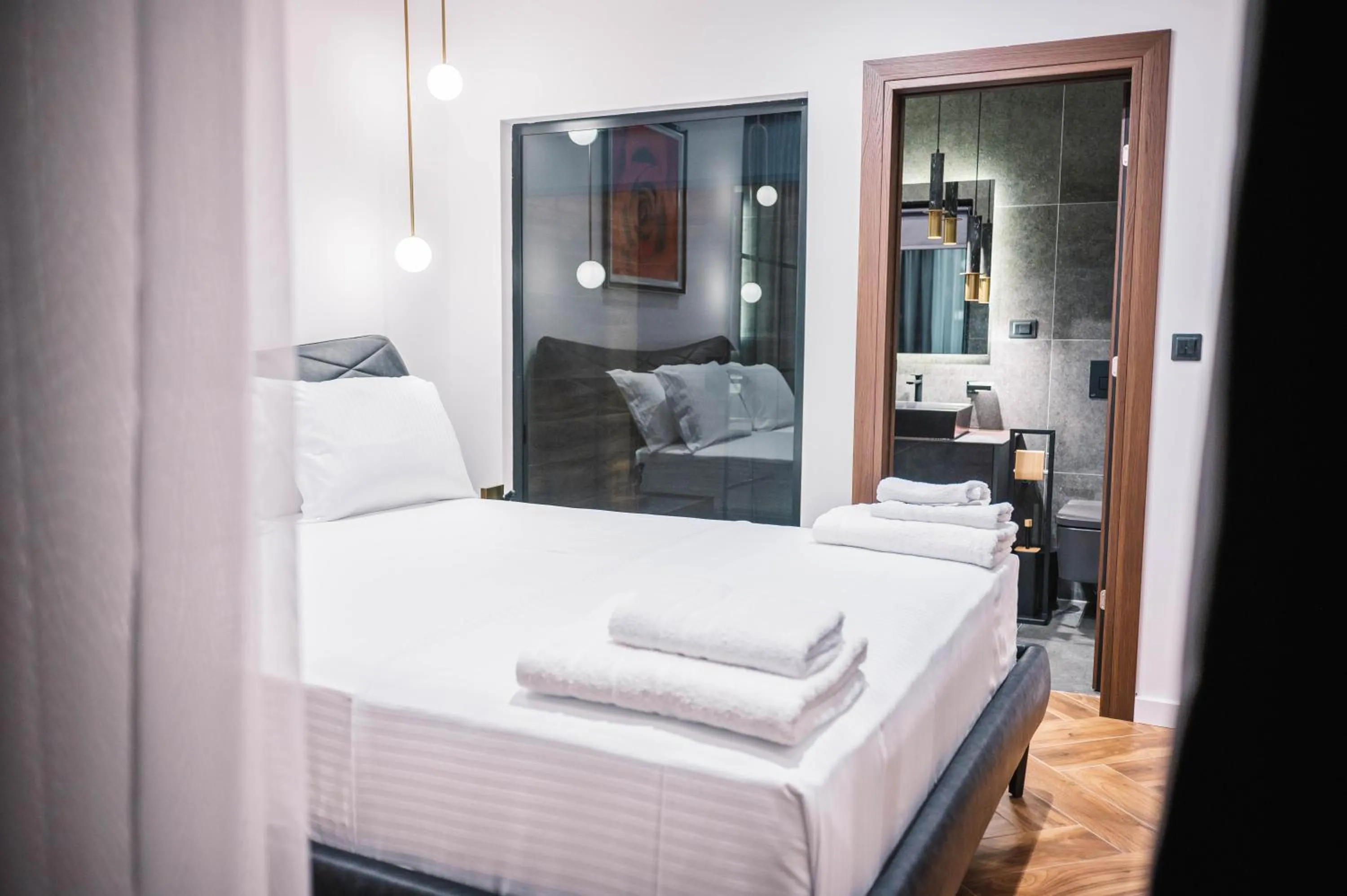 Bed in Giardino Lux Apartments