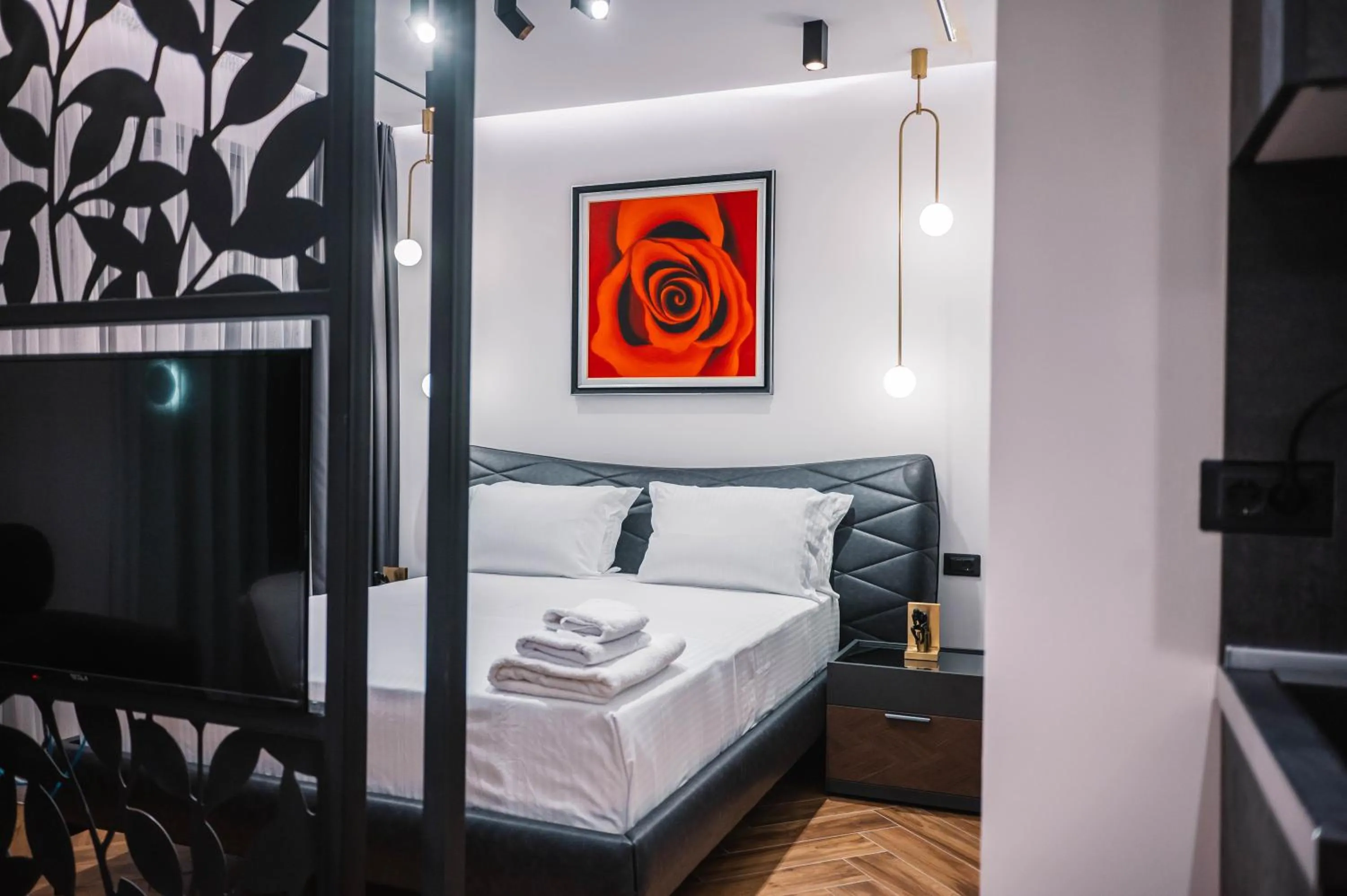 Bed in Giardino Lux Apartments