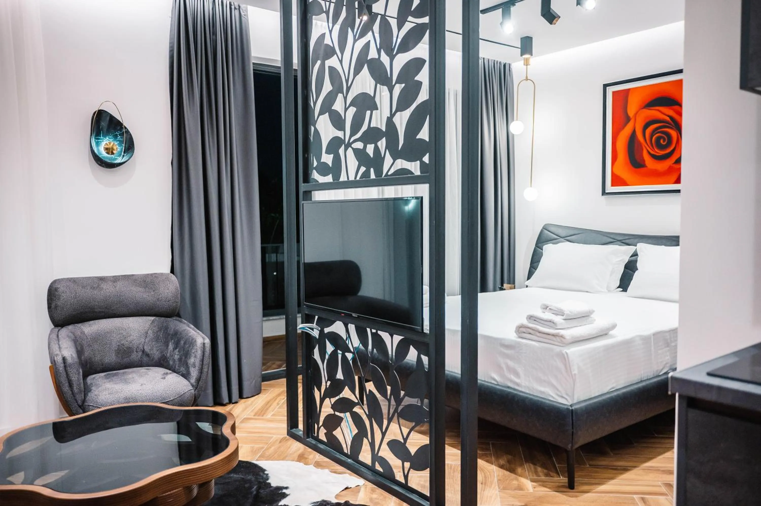 Bed in Giardino Lux Apartments