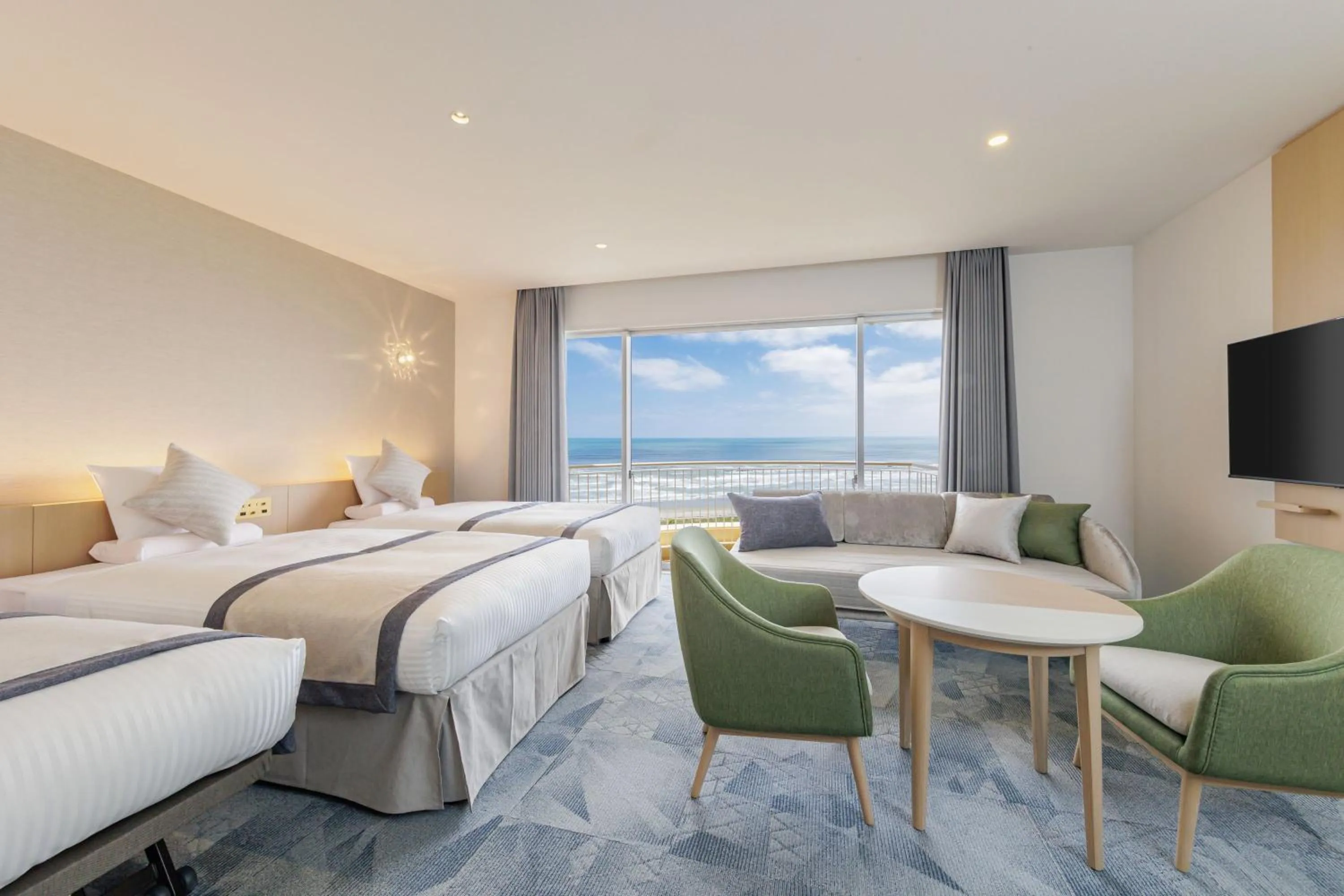 Photo of the whole room, Bed in KAMENOI HOTEL Kujukuri