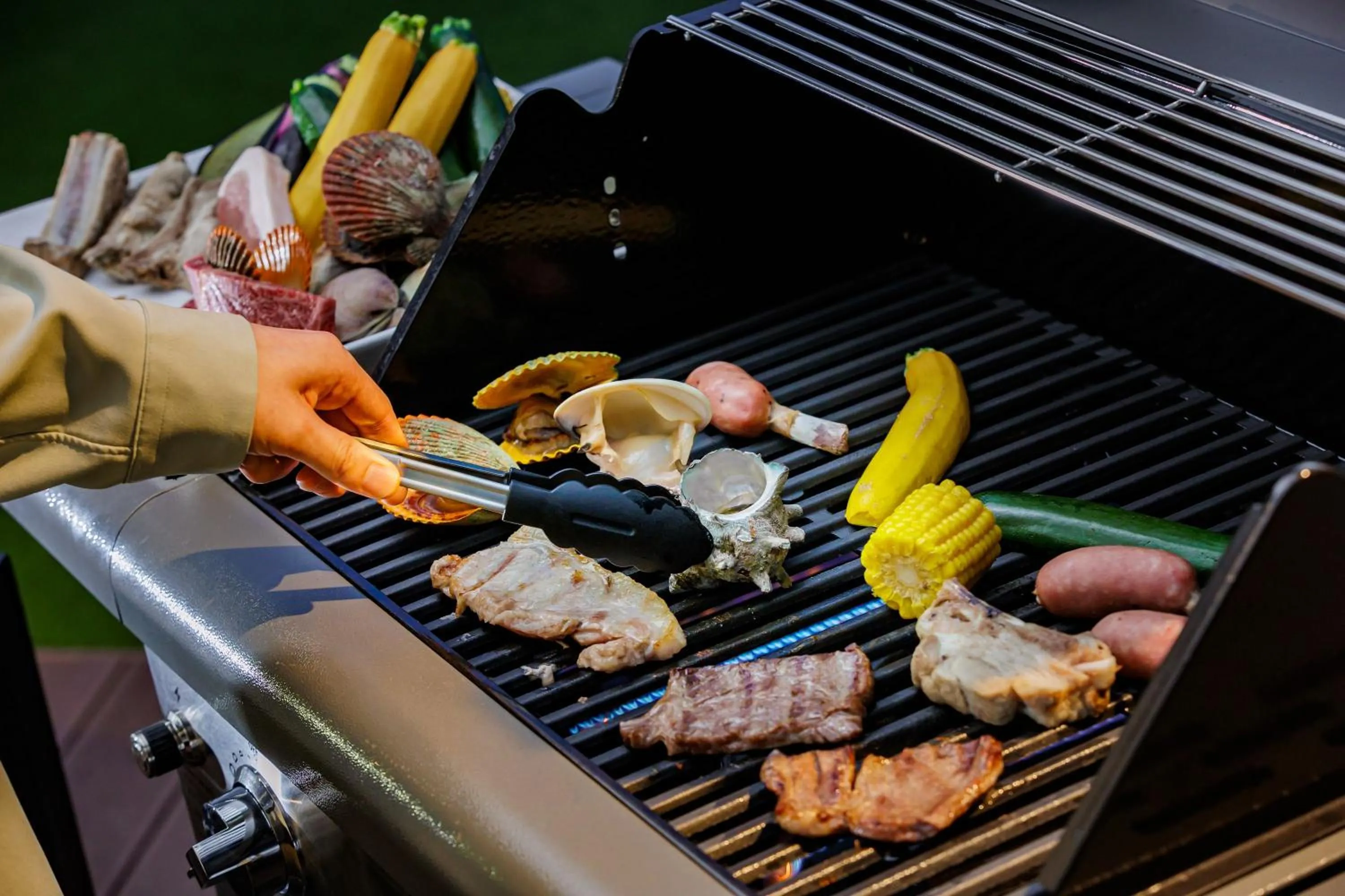 BBQ facilities in KAMENOI HOTEL Kujukuri